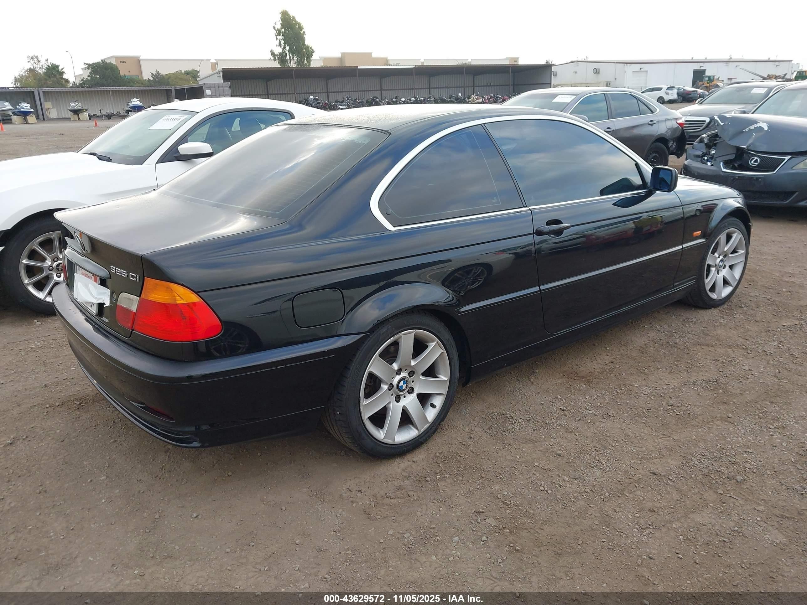2001 Bmw 325ci   Black vin: WBABN33471JW49409