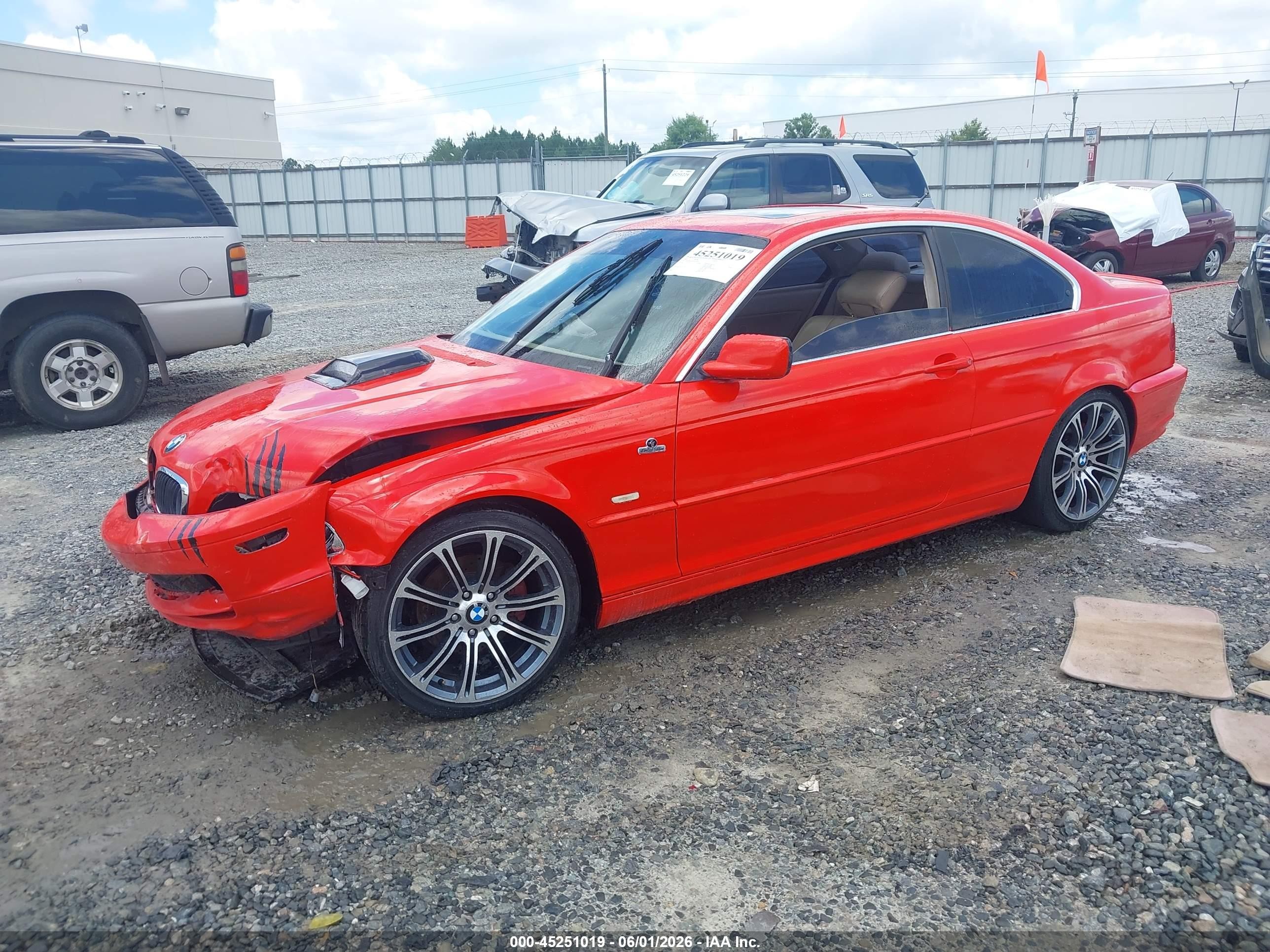 2002 Bmw 325ci   Red vin: WBABN33472PG57009