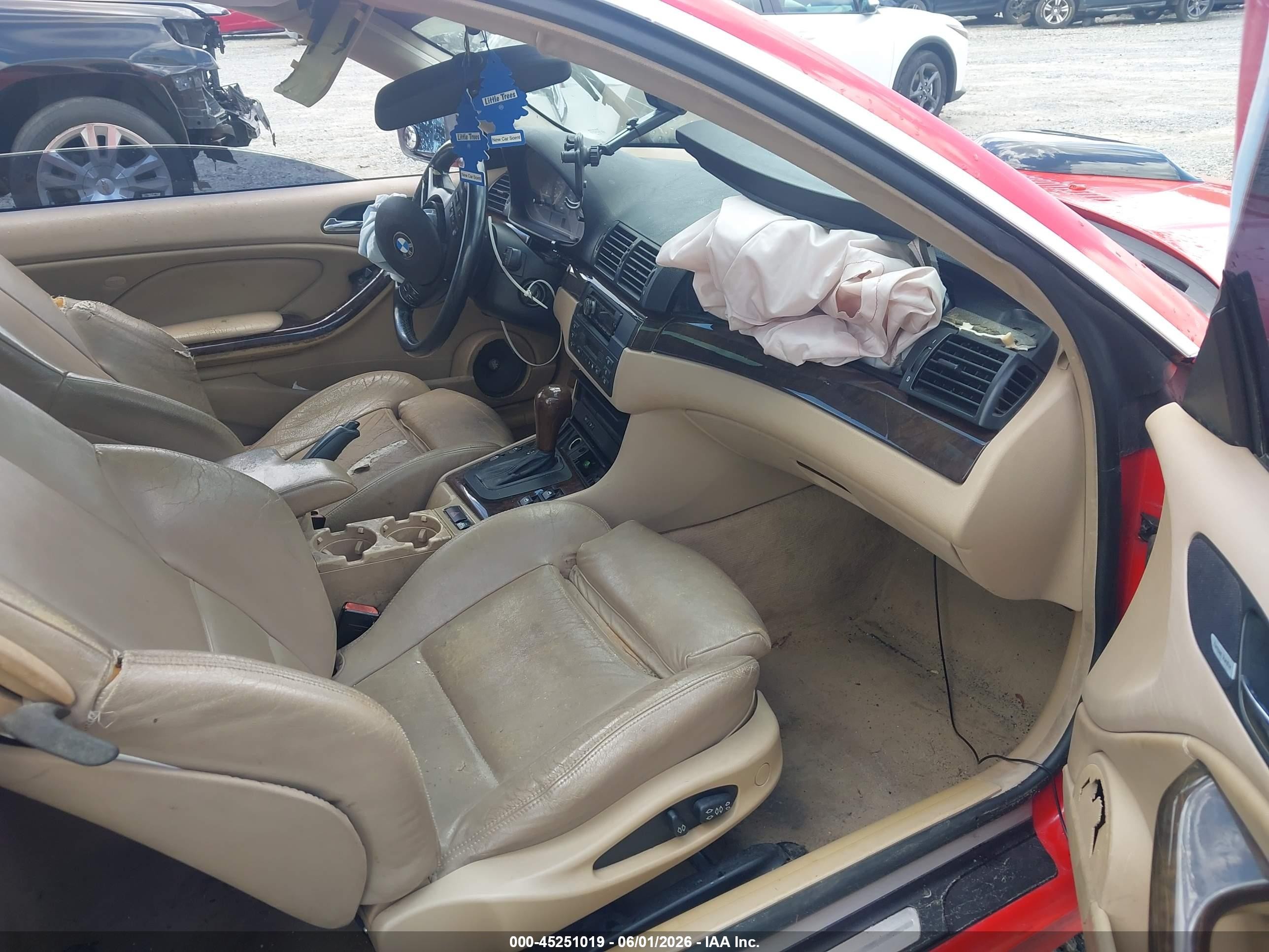 2002 Bmw 325ci   Red vin: WBABN33472PG57009