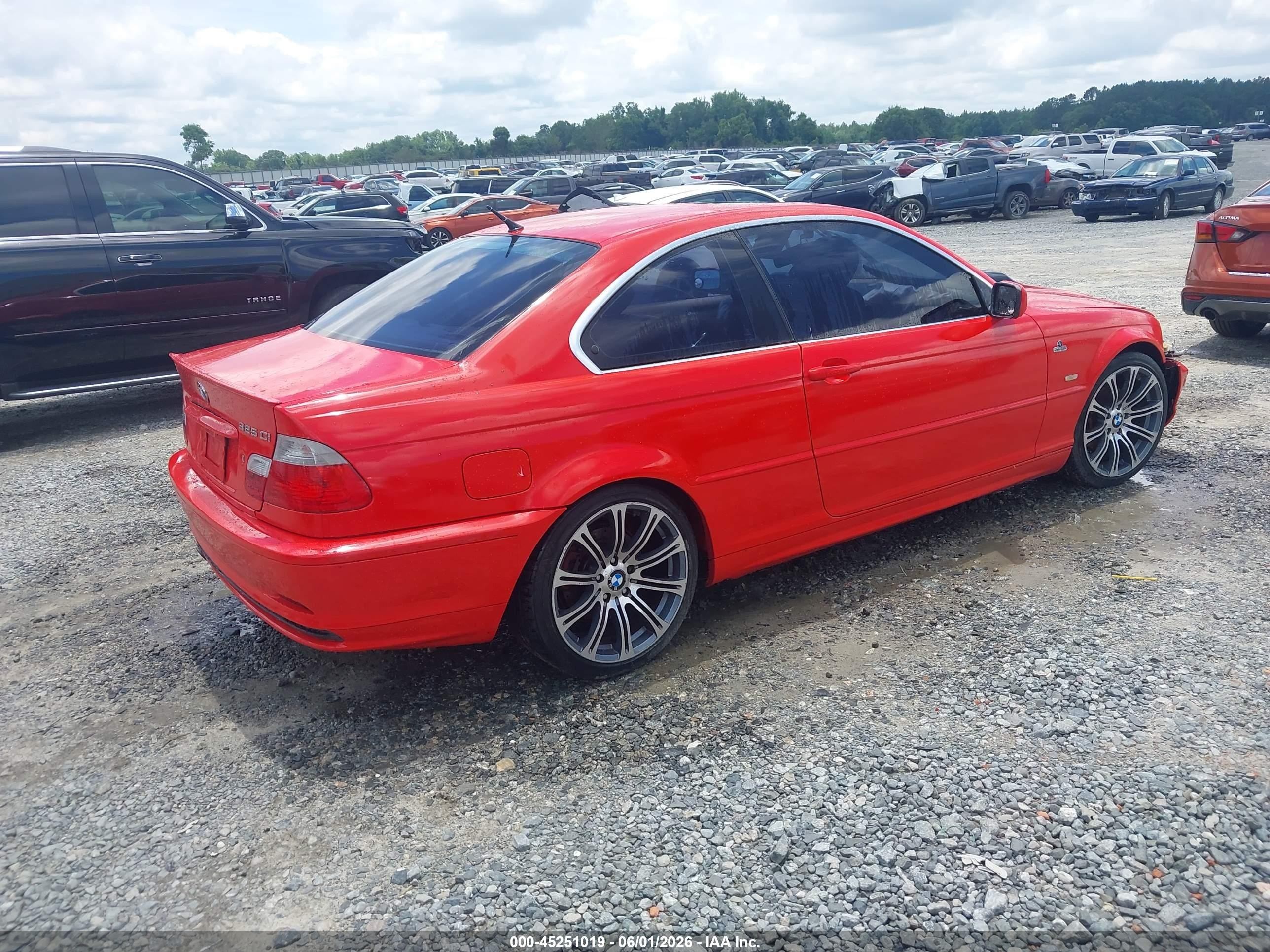 2002 Bmw 325ci   Red vin: WBABN33472PG57009