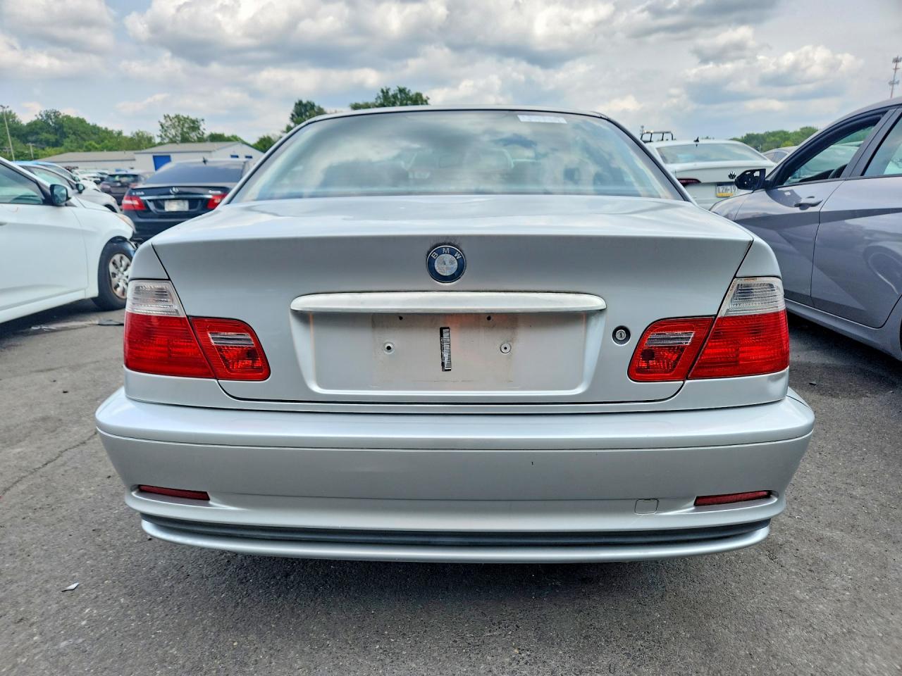 2002 Bmw 325 Ci Silver vin: WBABN33472PG58046
