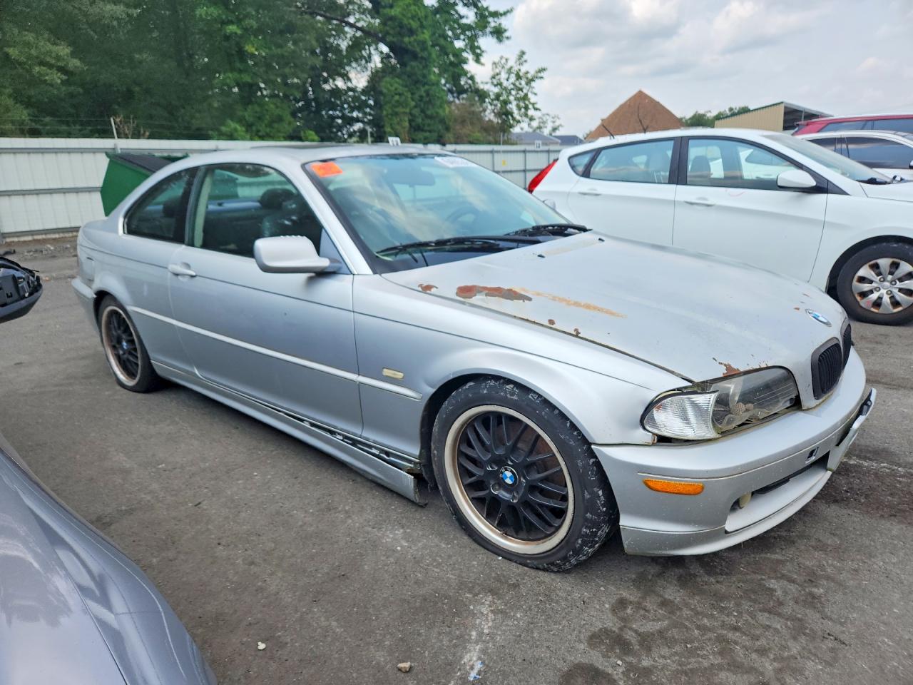 2002 Bmw 325 Ci Silver vin: WBABN33472PG58046