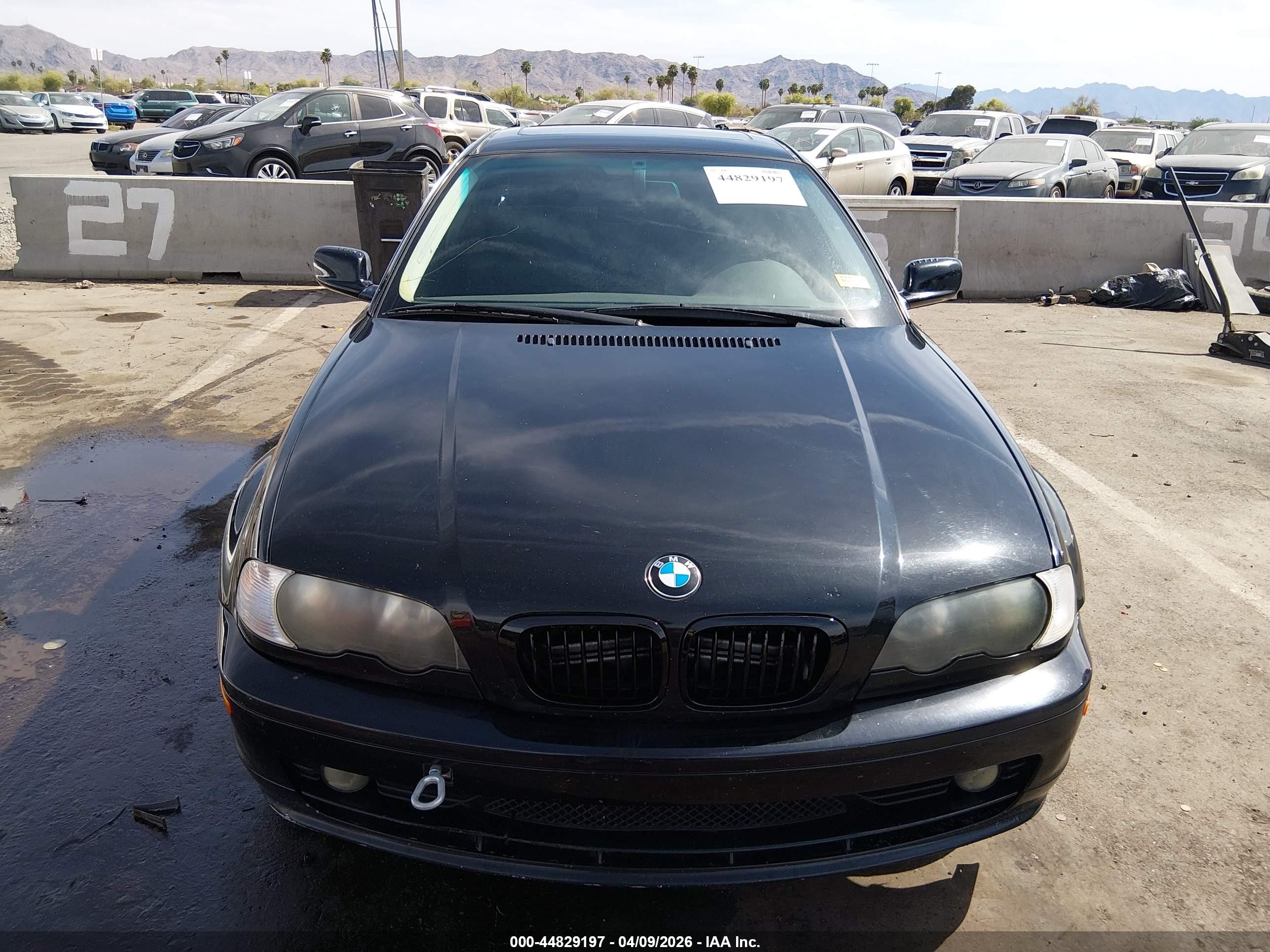 2002 Bmw 325ci   Black vin: WBABN33482JW52479