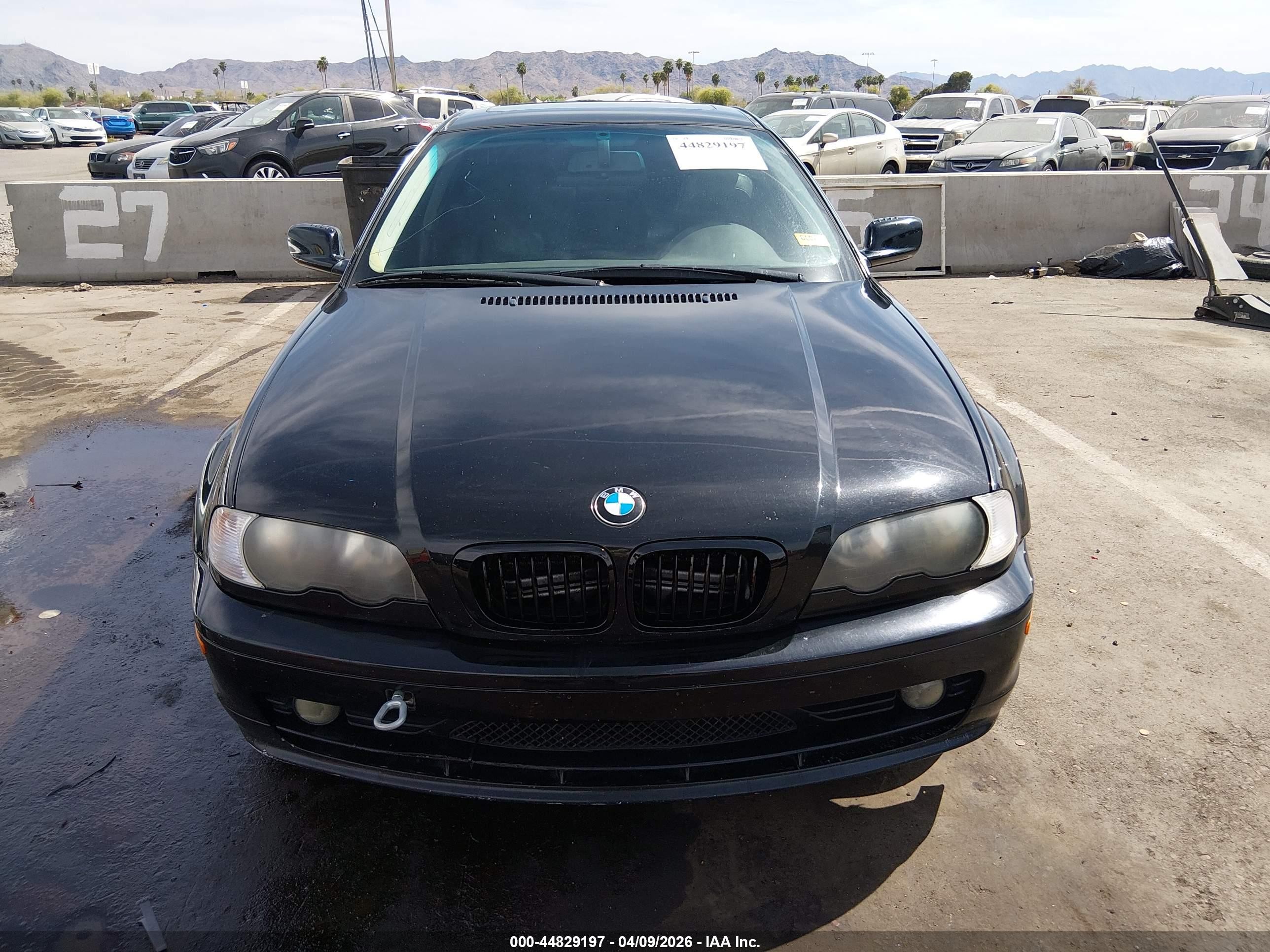 2002 Bmw 325ci   Black vin: WBABN33482JW52479