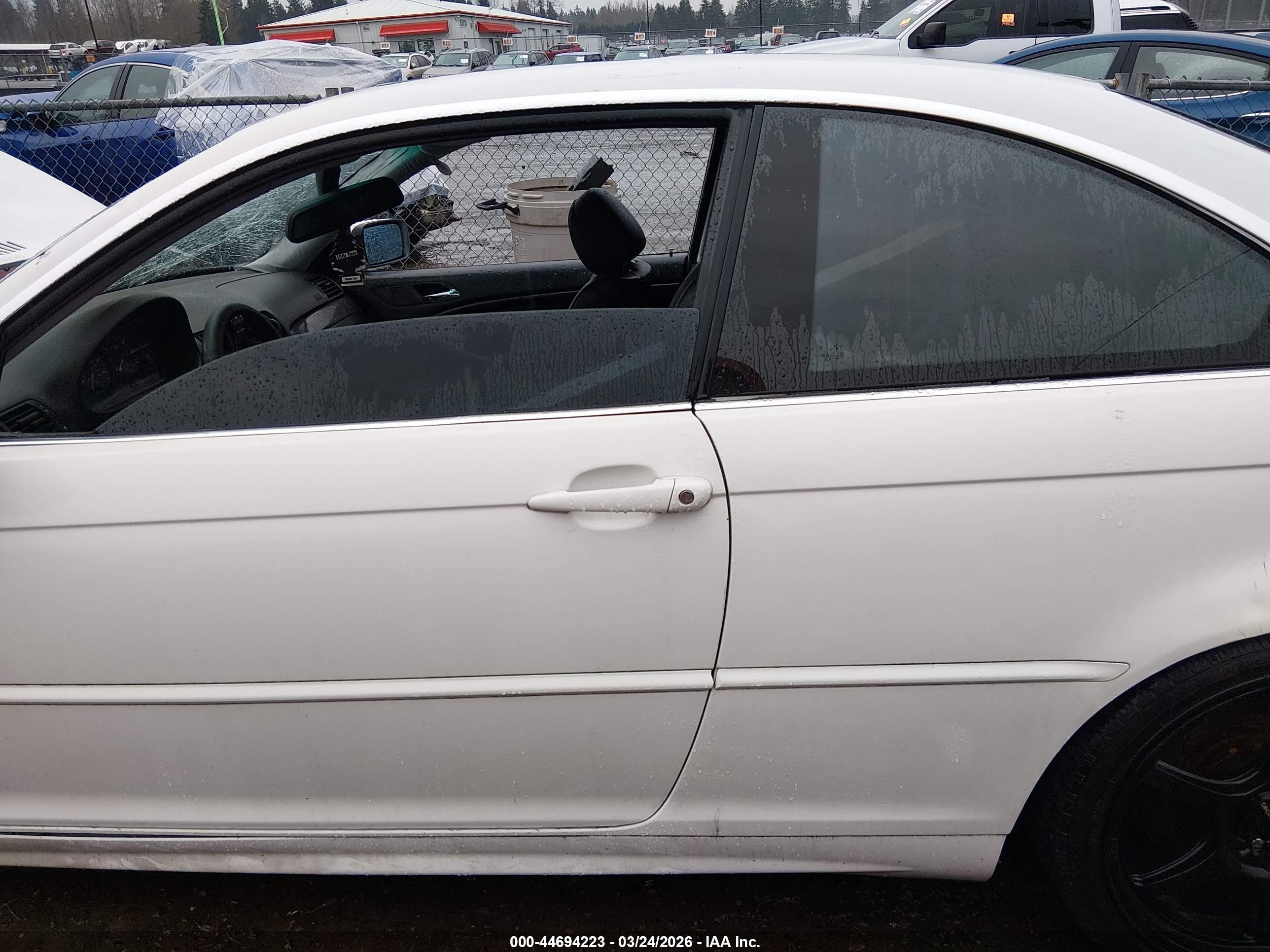 2002 Bmw 325ci   White vin: WBABN33492PG57576