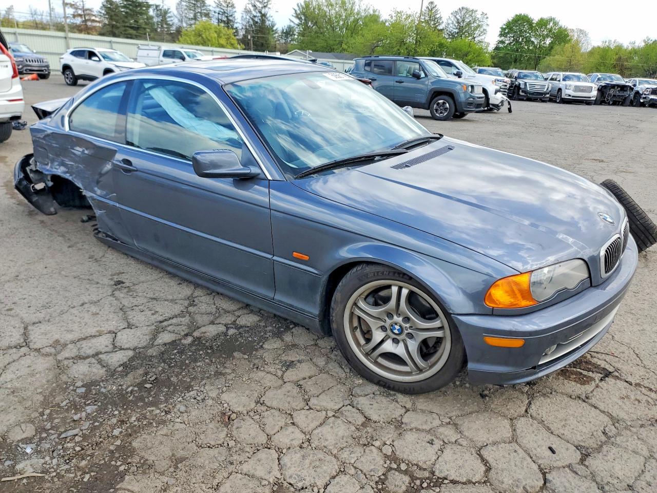 2001 Bmw 330 Ci Gray vin: WBABN53411JU24236