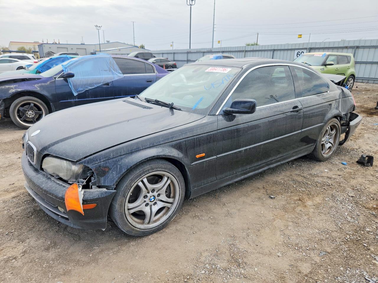 2001 Bmw 330 Ci Black vin: WBABN53411JU33163