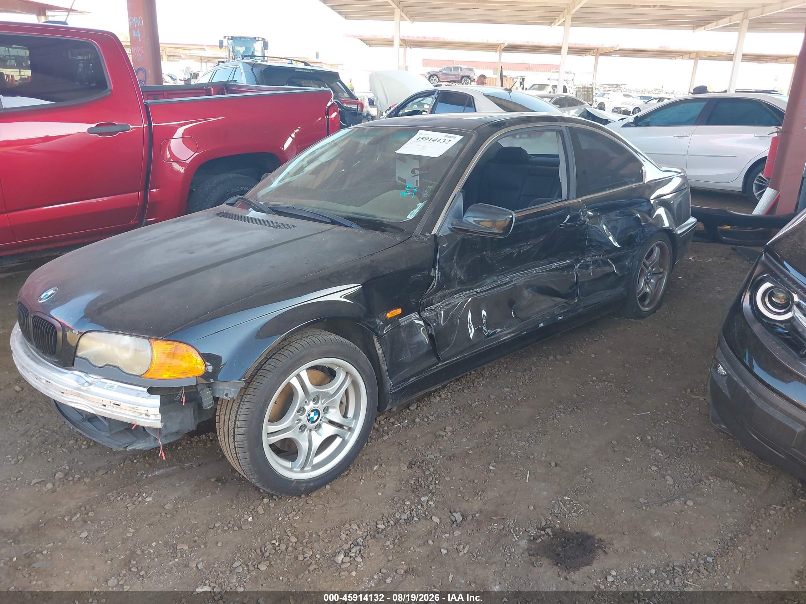2001 Bmw 330ci   Black vin: WBABN53411JU34880