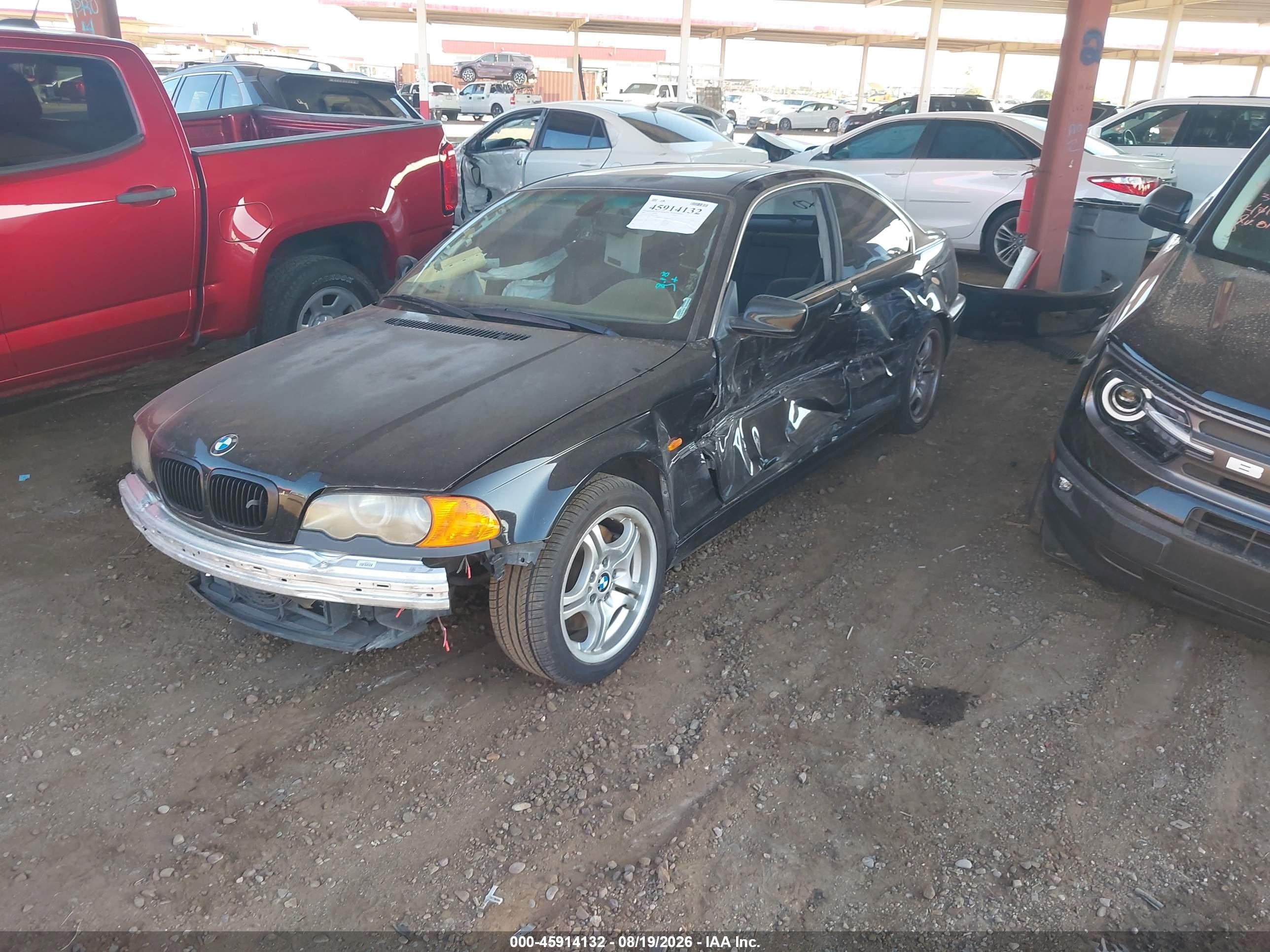 2001 Bmw 330ci   Black vin: WBABN53411JU34880