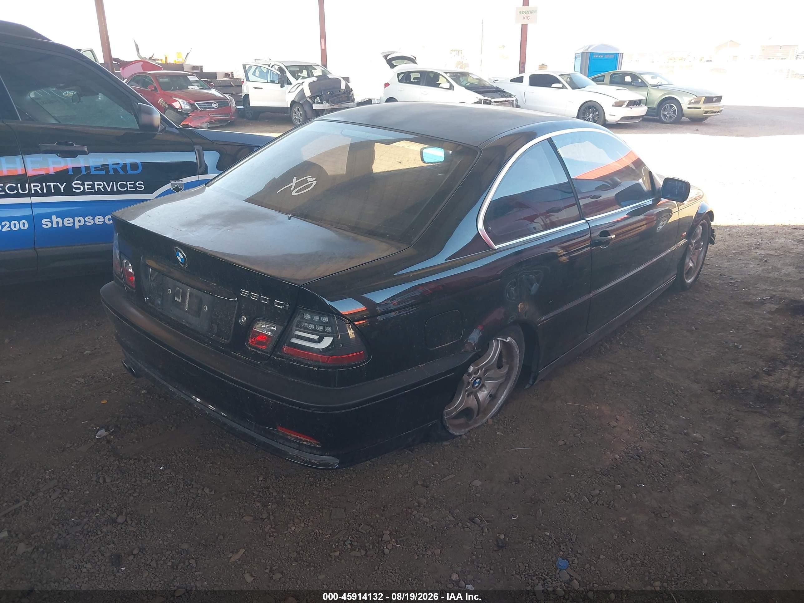 2001 Bmw 330ci   Black vin: WBABN53411JU34880