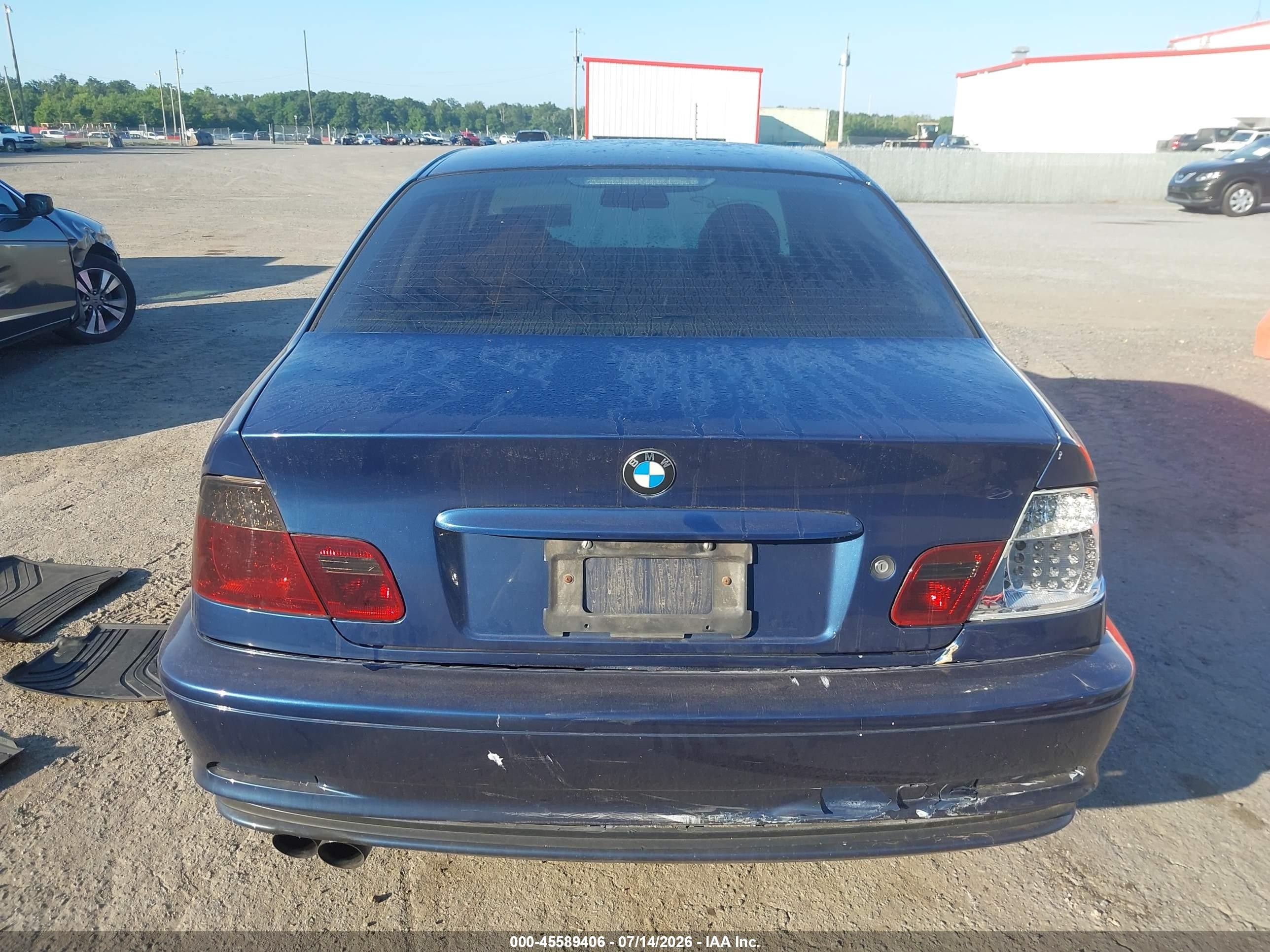 2002 Bmw 3 Series 330ci Синий vin: WBABN53422JU25591