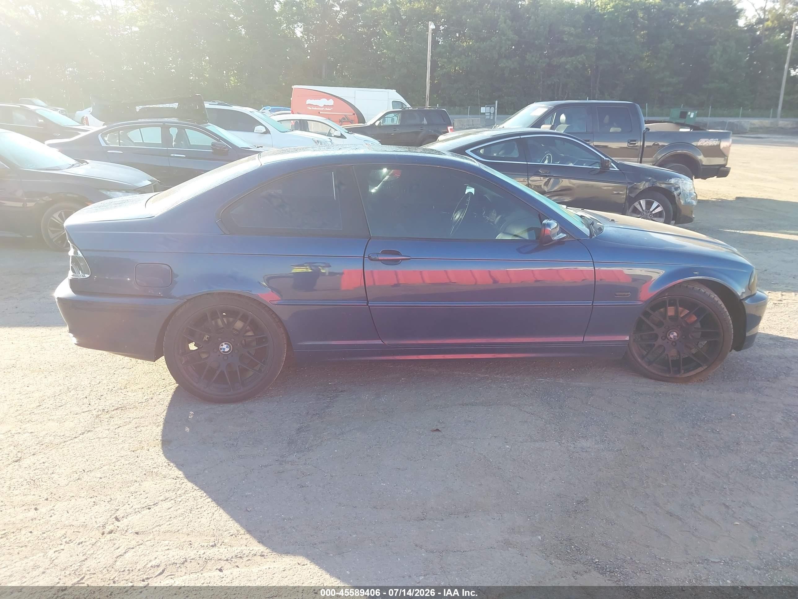 2002 Bmw 3 Series 330ci Синий vin: WBABN53422JU25591