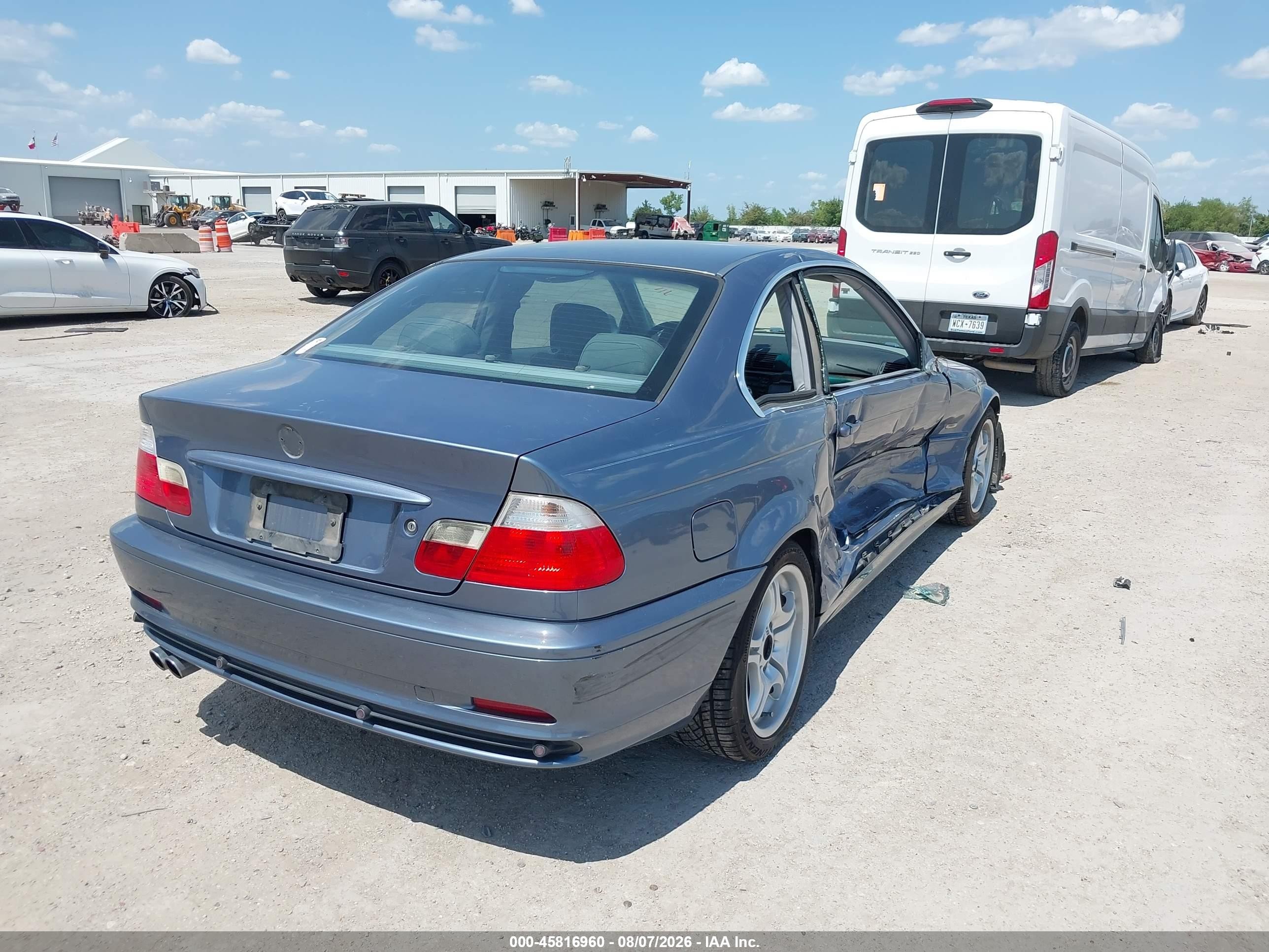 2003 Bmw 330ci   Light Blue vin: WBABN53443PH04056