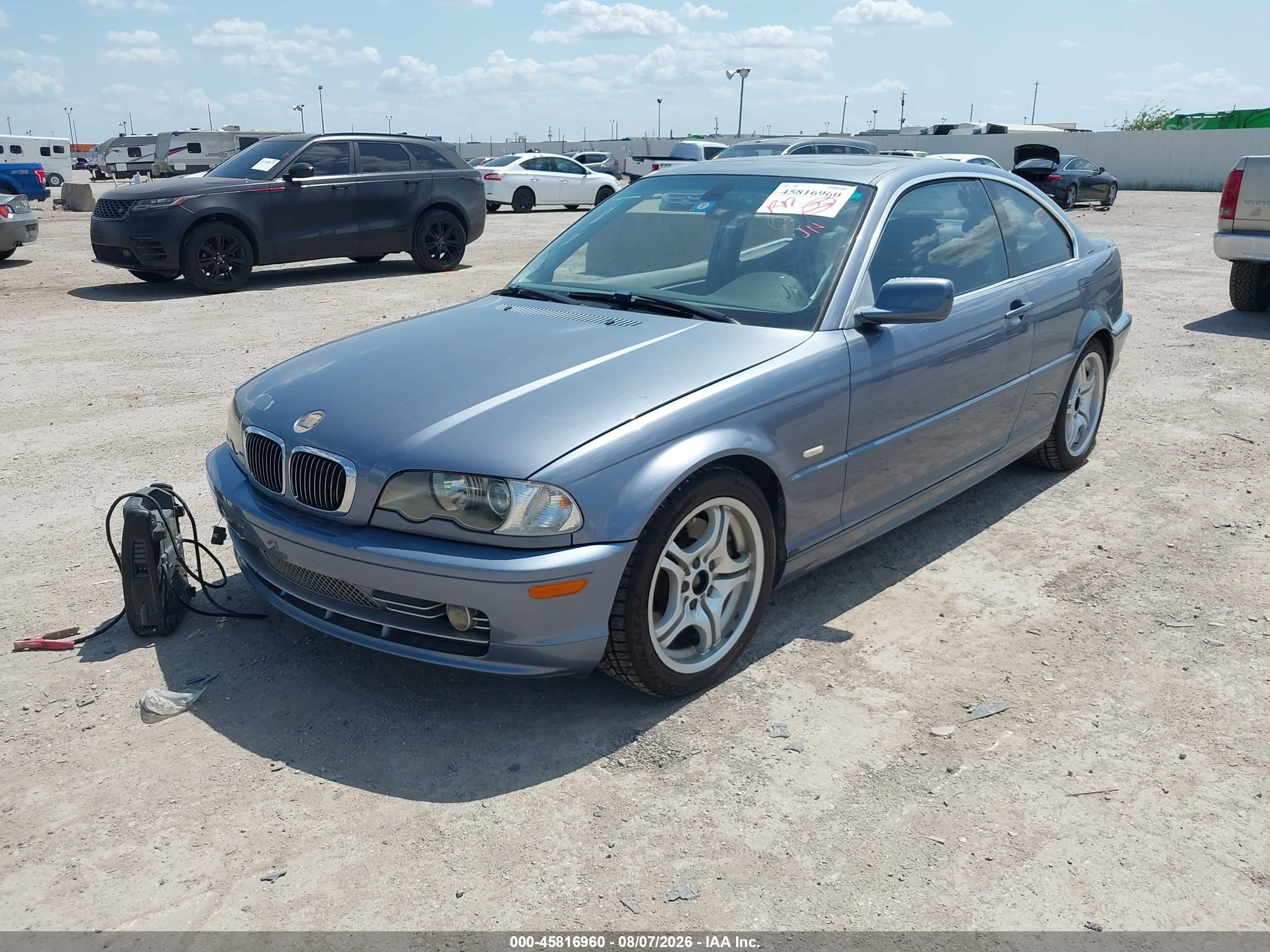 2003 Bmw 330ci   Light Blue vin: WBABN53443PH04056