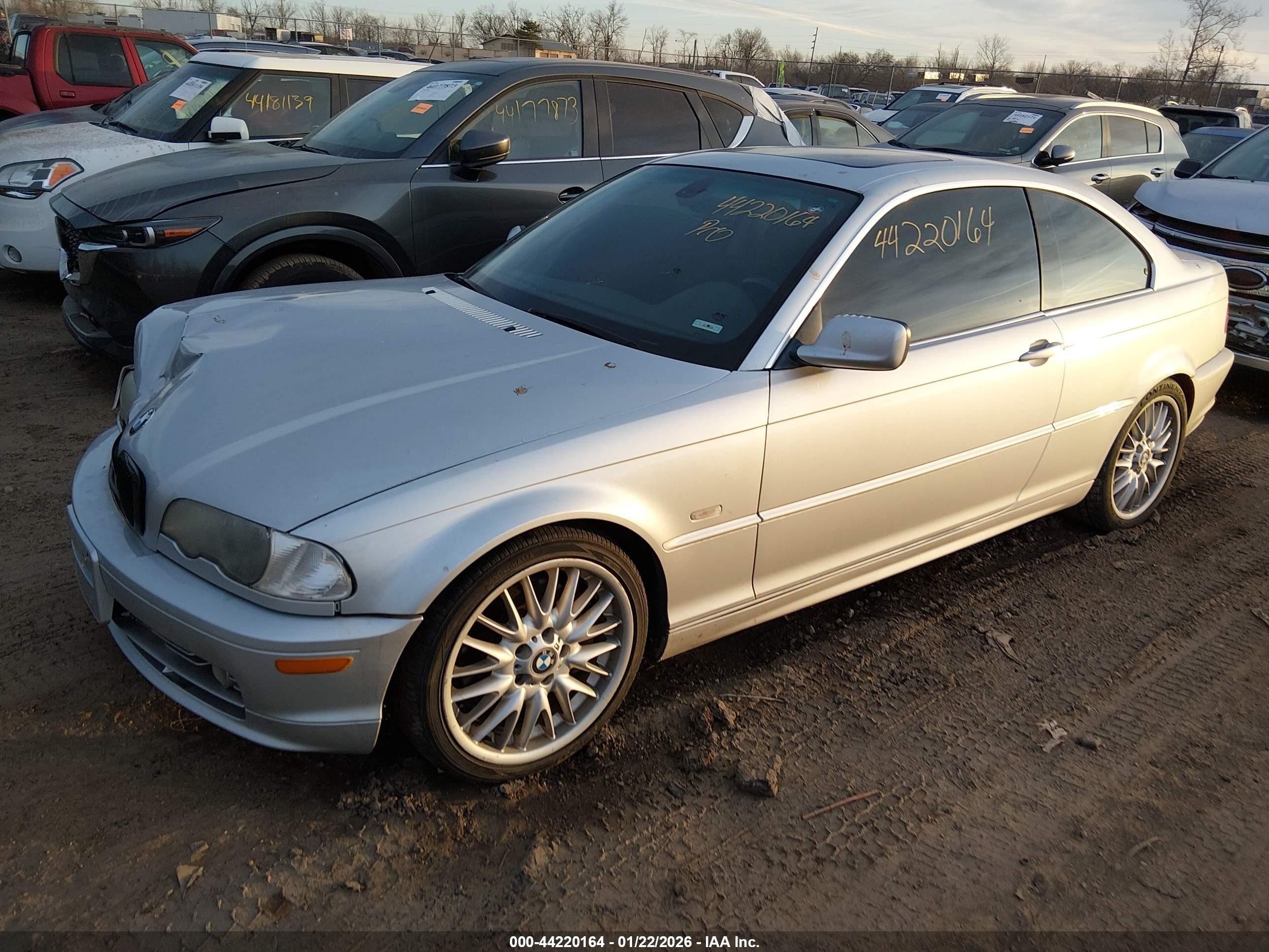 2002 Bmw 330ci   Silver vin: WBABN53492PH00437