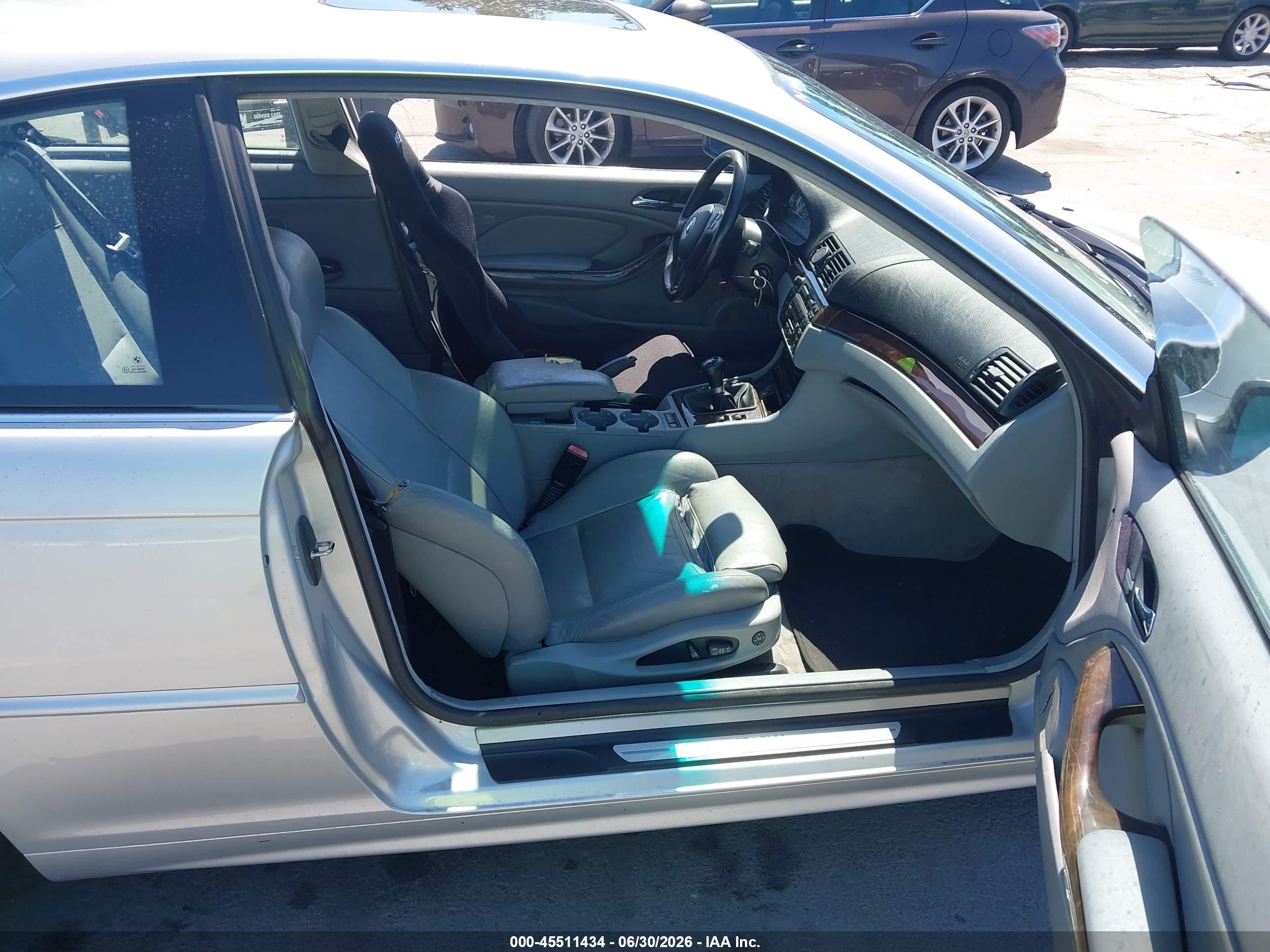 2003 Bmw 330 Ci Silver vin: WBABN534X3JU29325