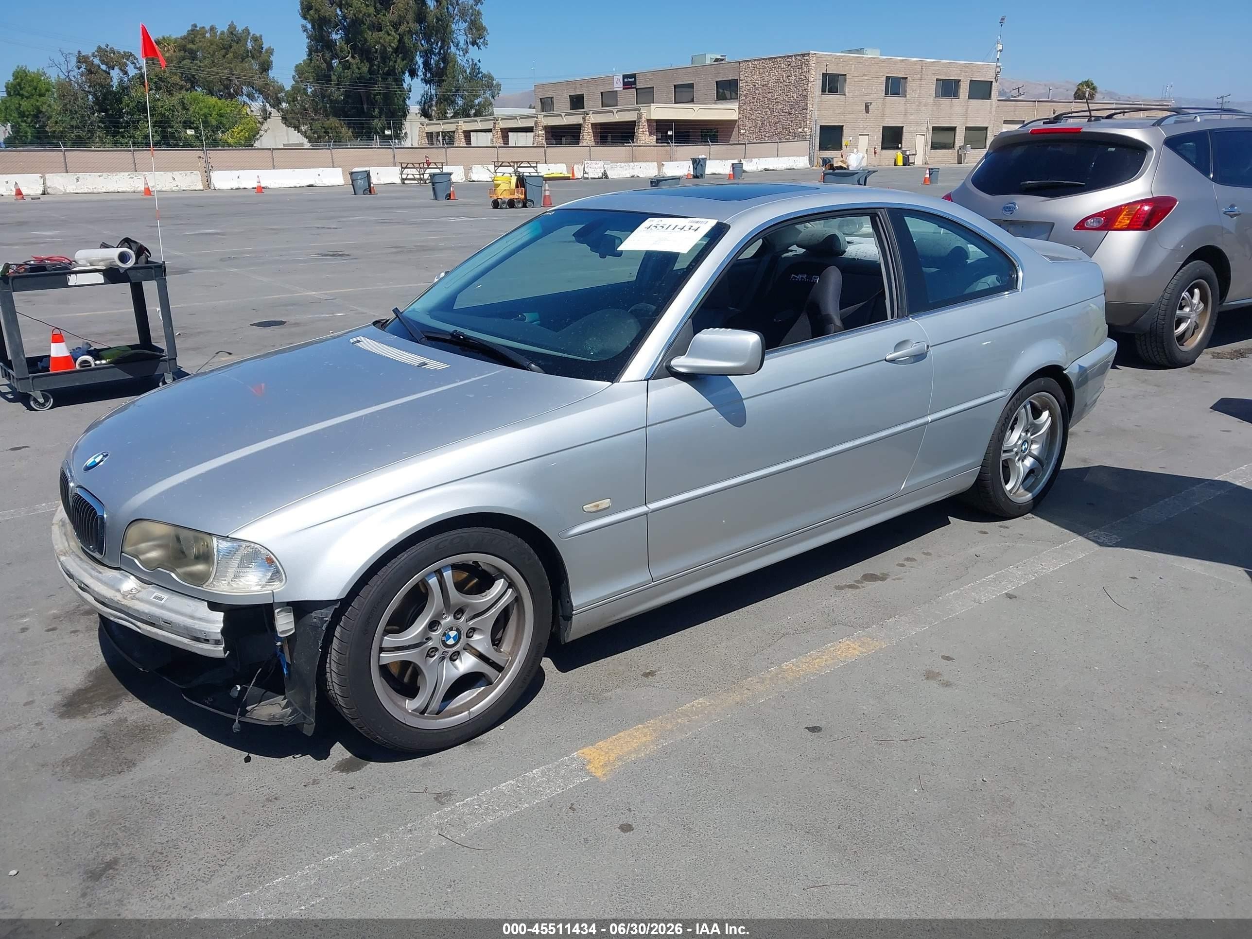 2003 Bmw 330 Ci Silver vin: WBABN534X3JU29325
