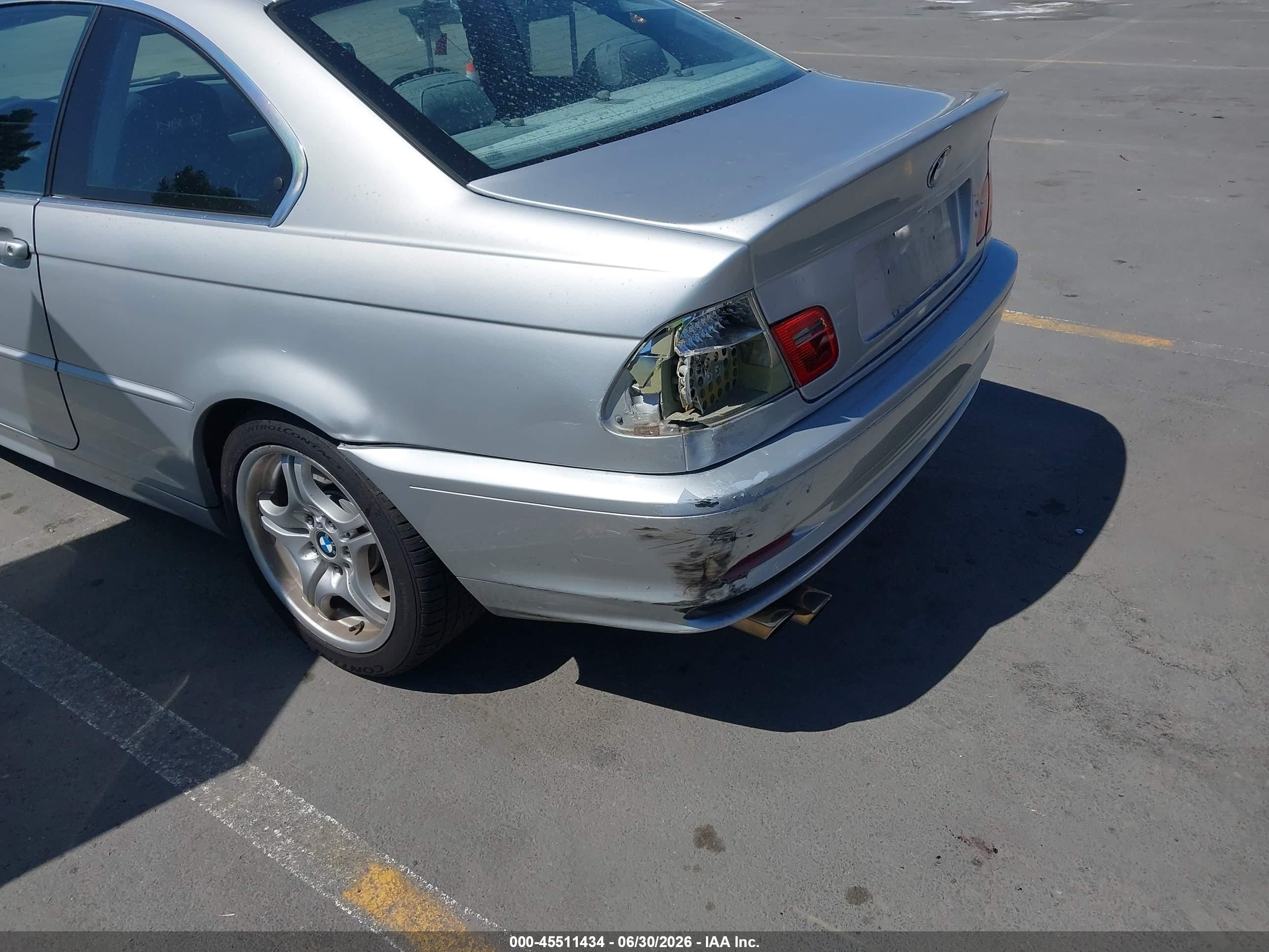 2003 Bmw 330 Ci Silver vin: WBABN534X3JU29325