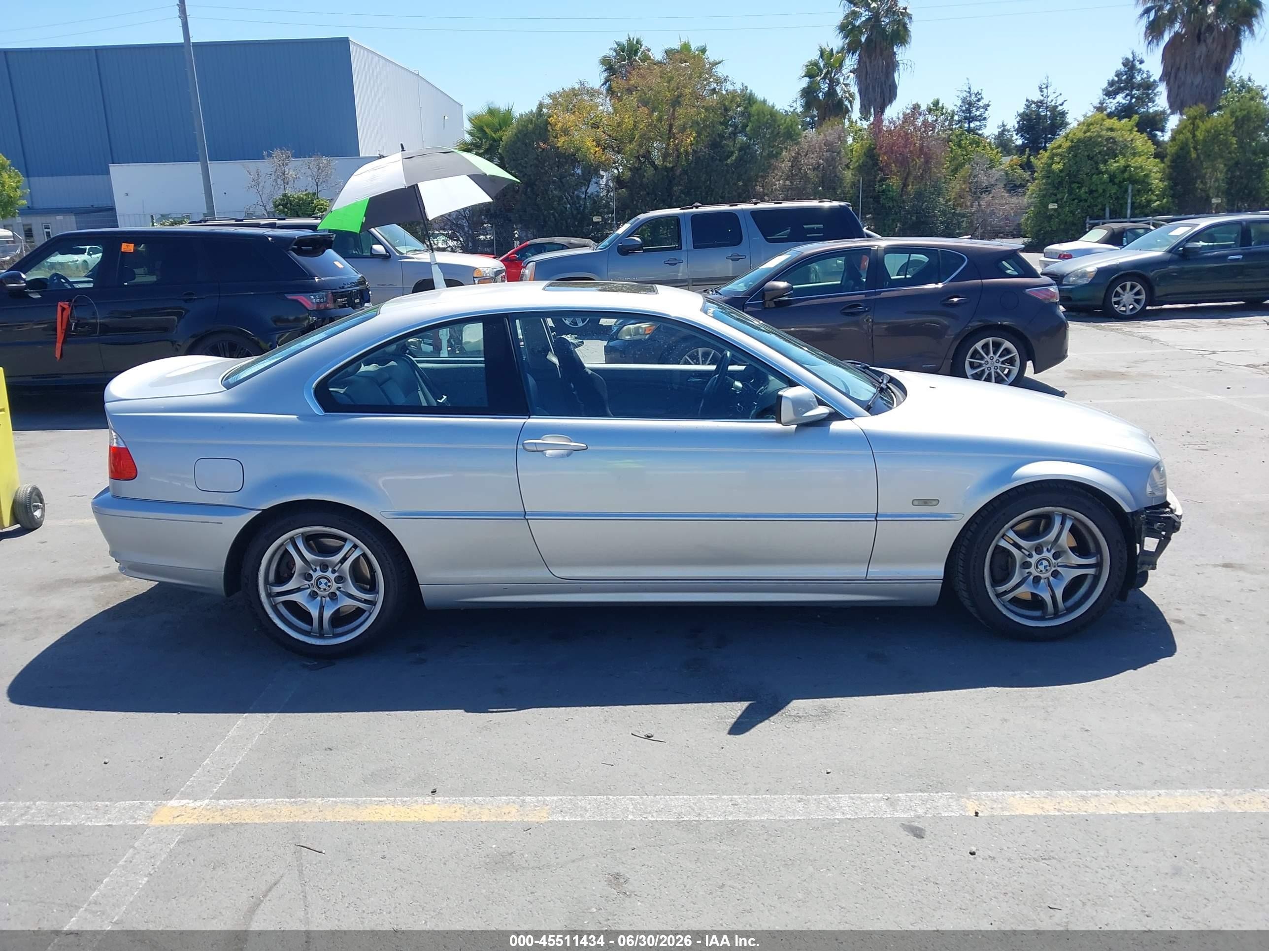 2003 Bmw 330 Ci Silver vin: WBABN534X3JU29325