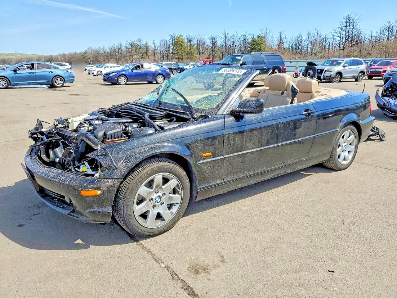 2000 Bmw 323 Ci Black vin: WBABR3344YEB39089