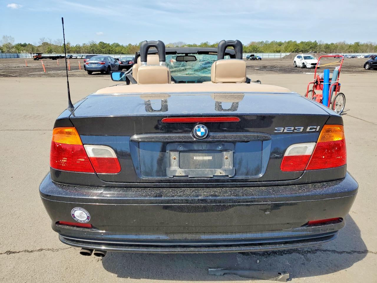 2000 Bmw 323 Ci Black vin: WBABR3344YEB39089