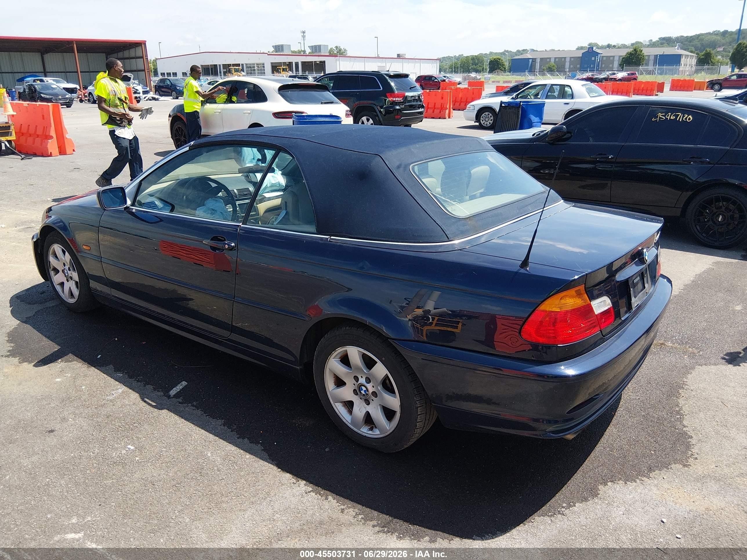 2000 Bmw 323ci   Blue vin: WBABR3349YEB40741