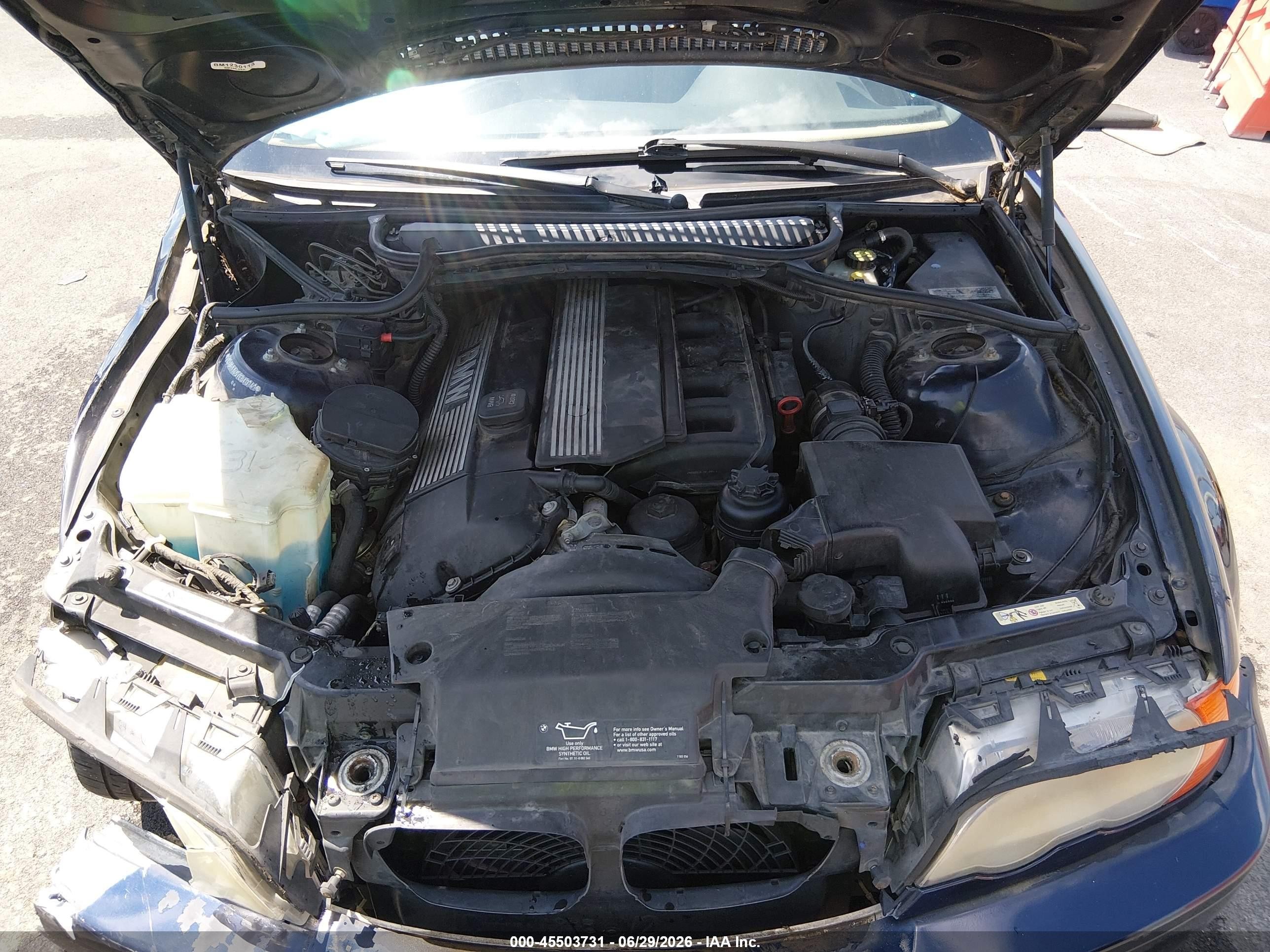 2000 Bmw 323ci   Blue vin: WBABR3349YEB40741