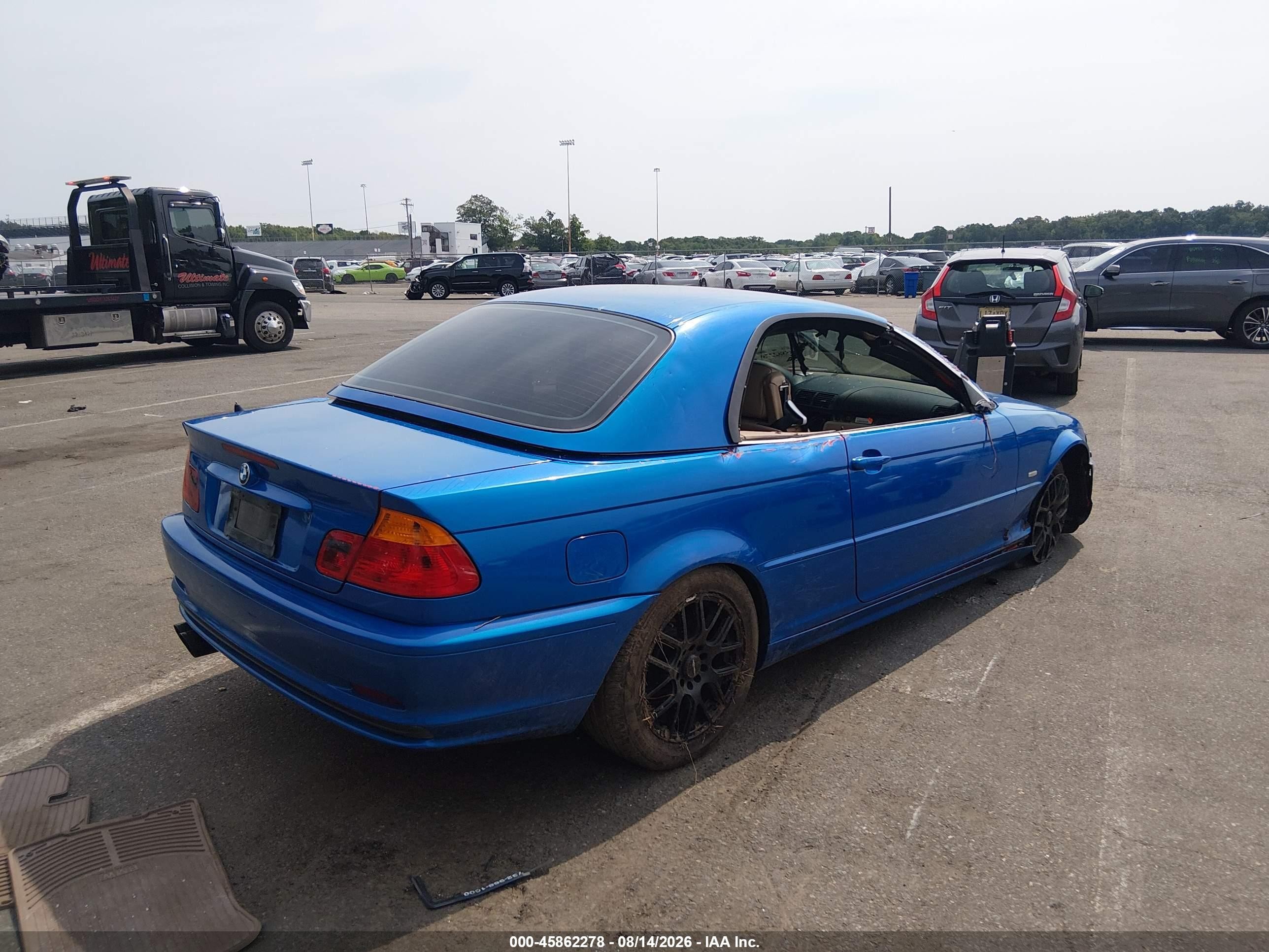 2001 Bmw 325ci   Синий vin: WBABS33401JY54398