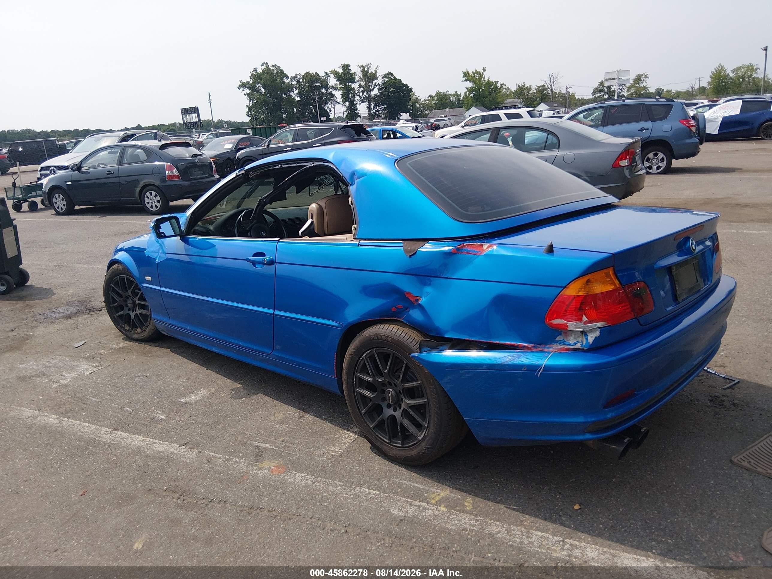 2001 Bmw 325ci   Синий vin: WBABS33401JY54398