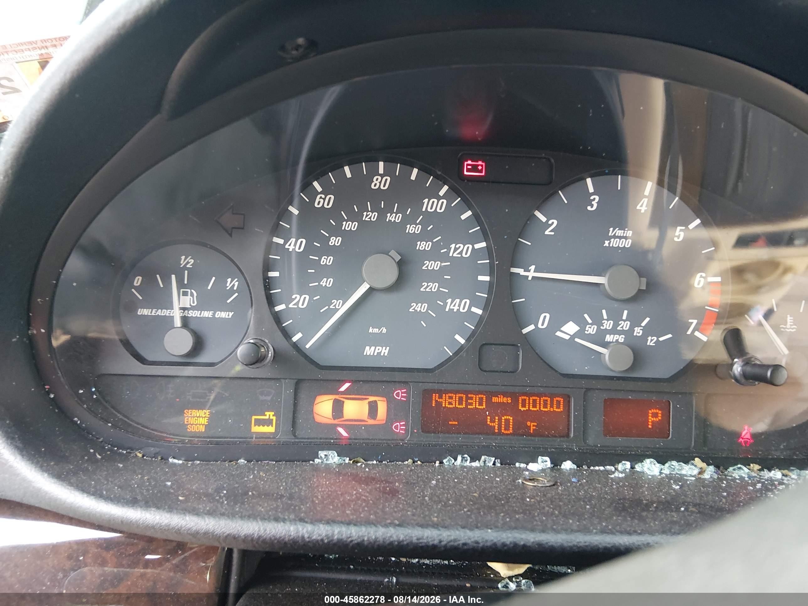 2001 Bmw 325ci   Синий vin: WBABS33401JY54398