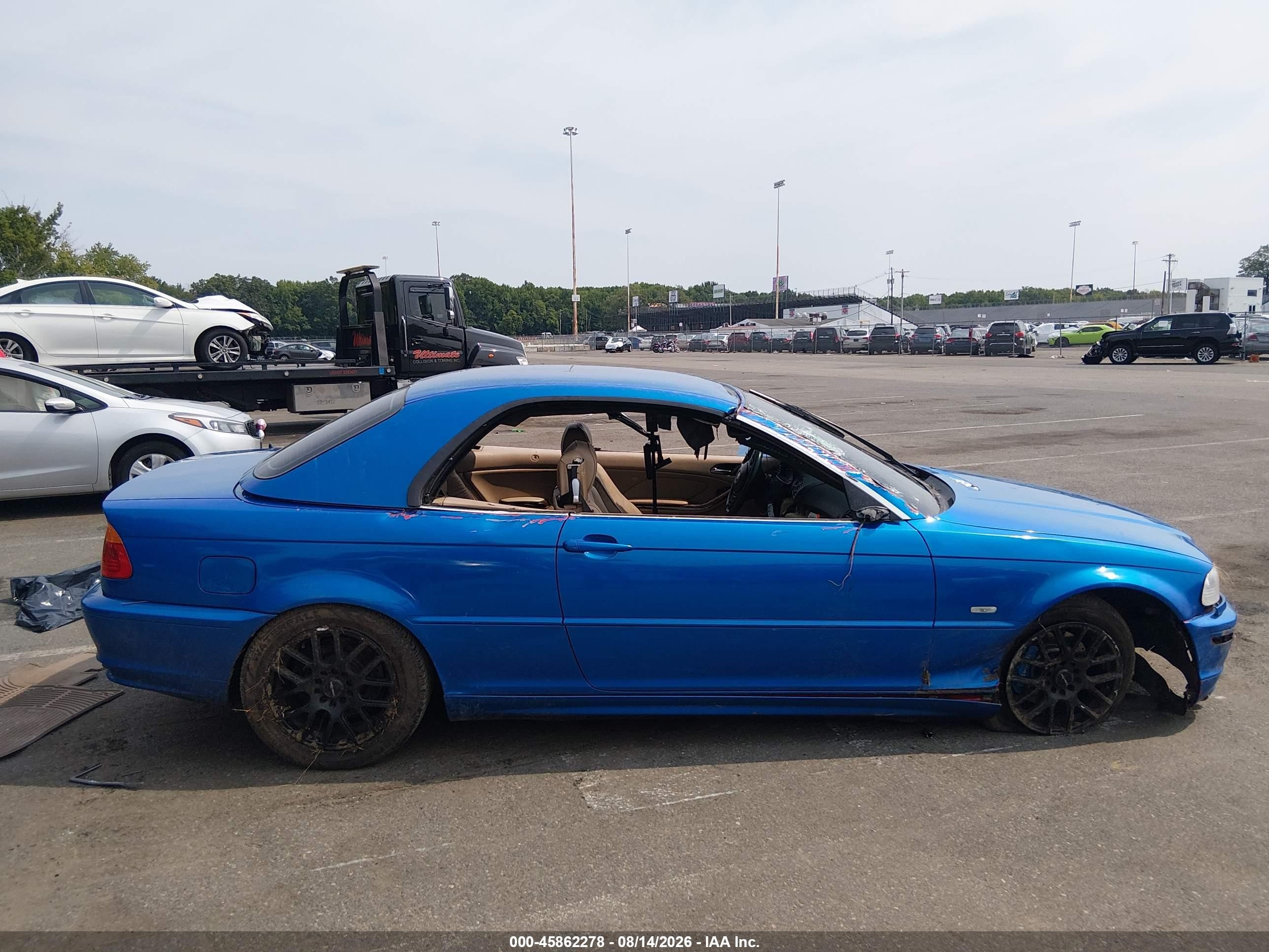 2001 Bmw 325ci   Синий vin: WBABS33401JY54398