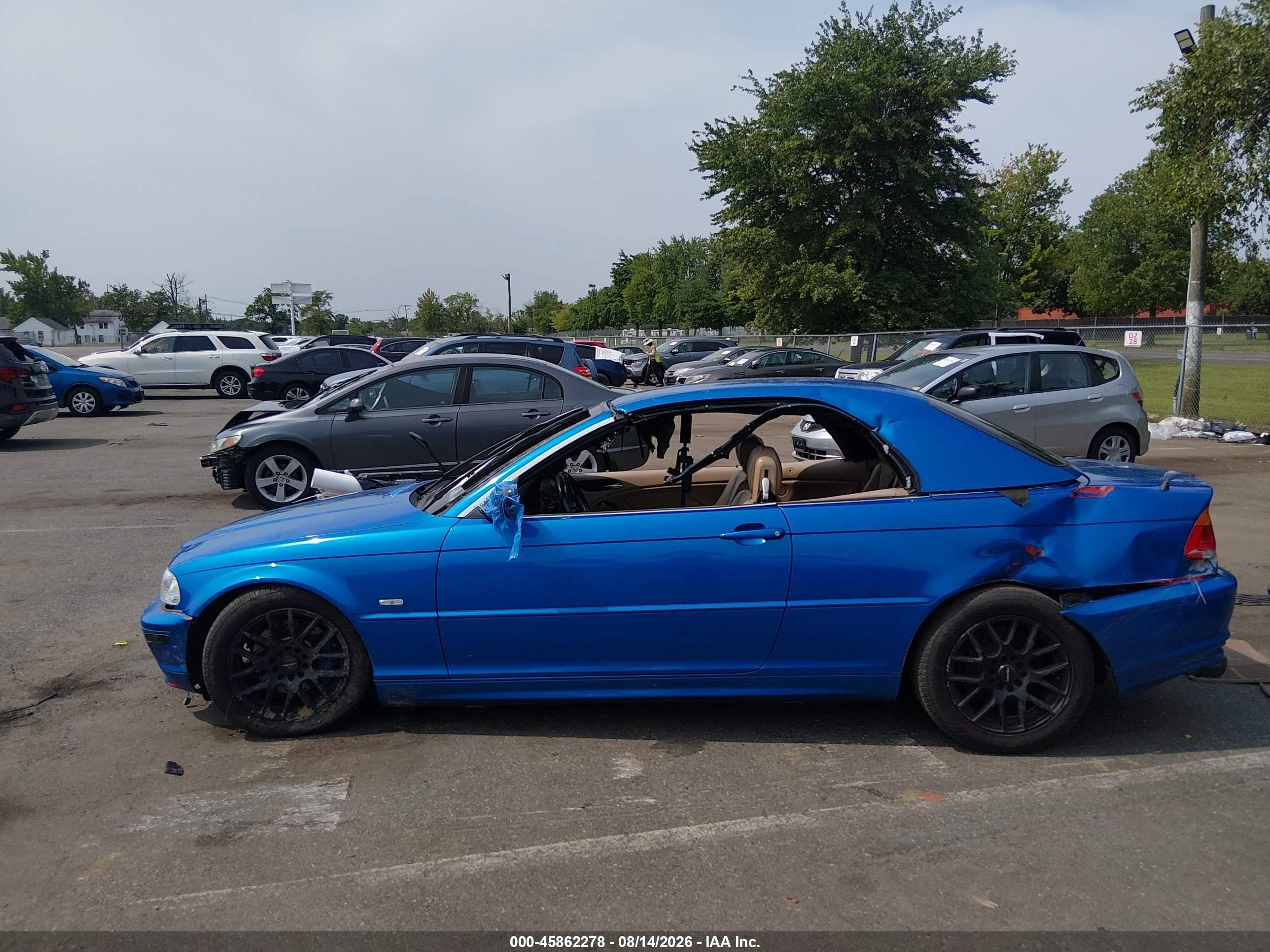 2001 Bmw 325ci   Синий vin: WBABS33401JY54398