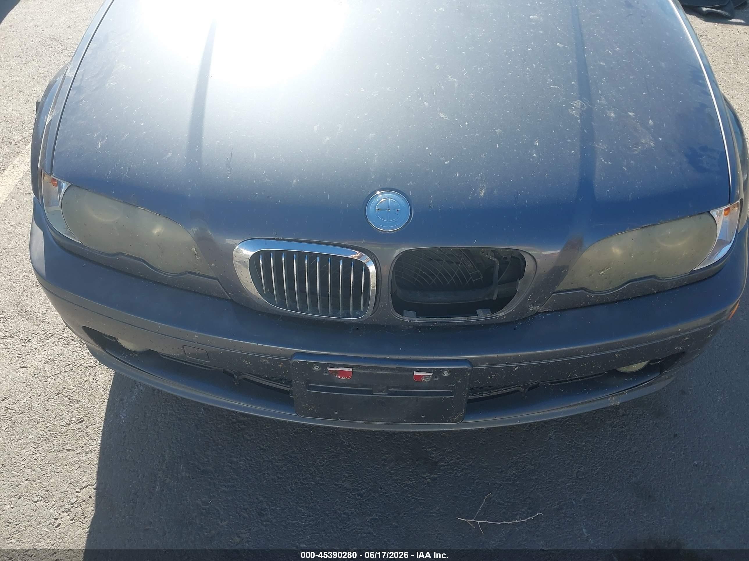 2002 Bmw 3 Series 325ci Blue vin: WBABS33402PG88269