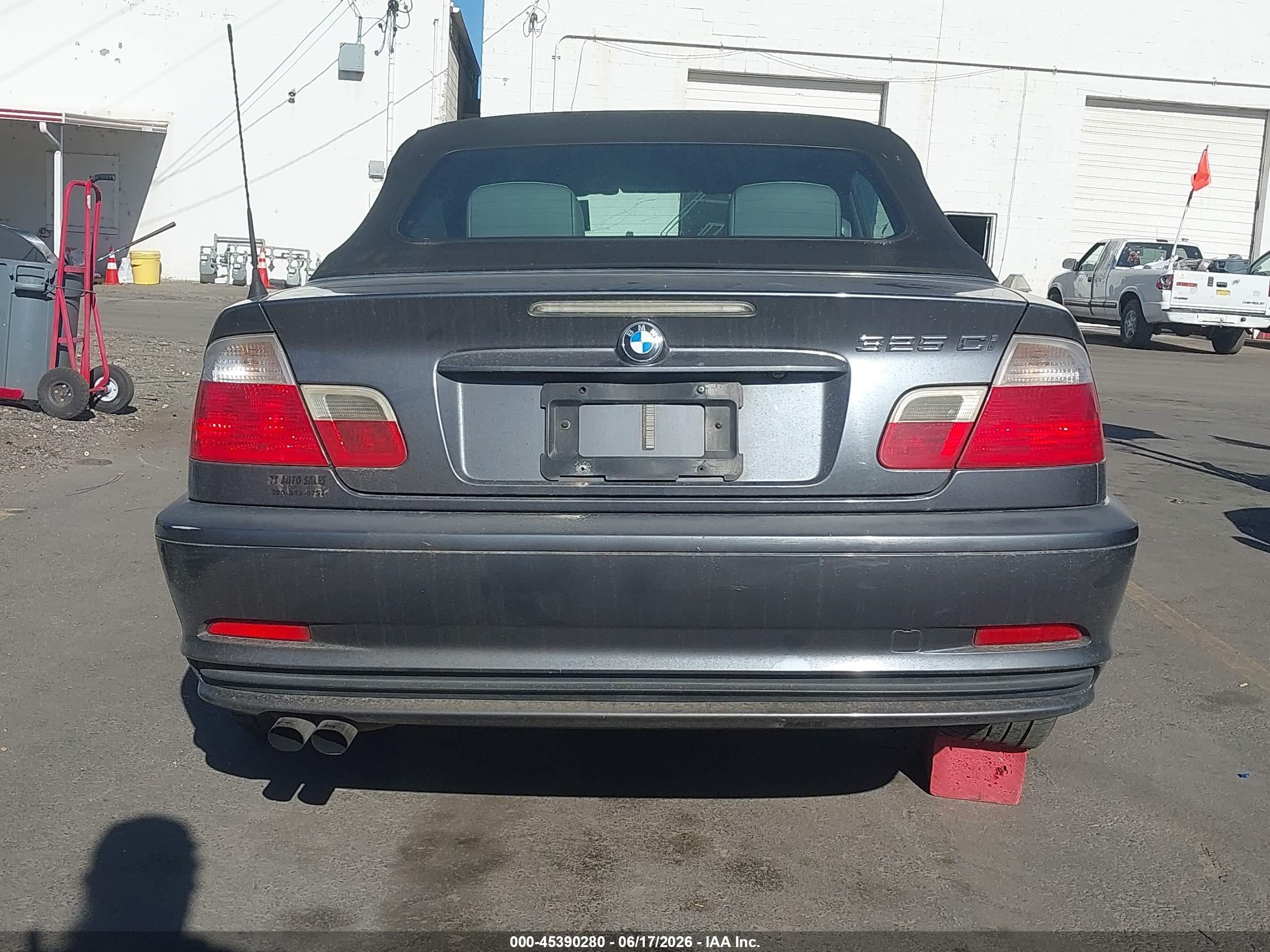 2002 Bmw 3 Series 325ci Blue vin: WBABS33402PG88269