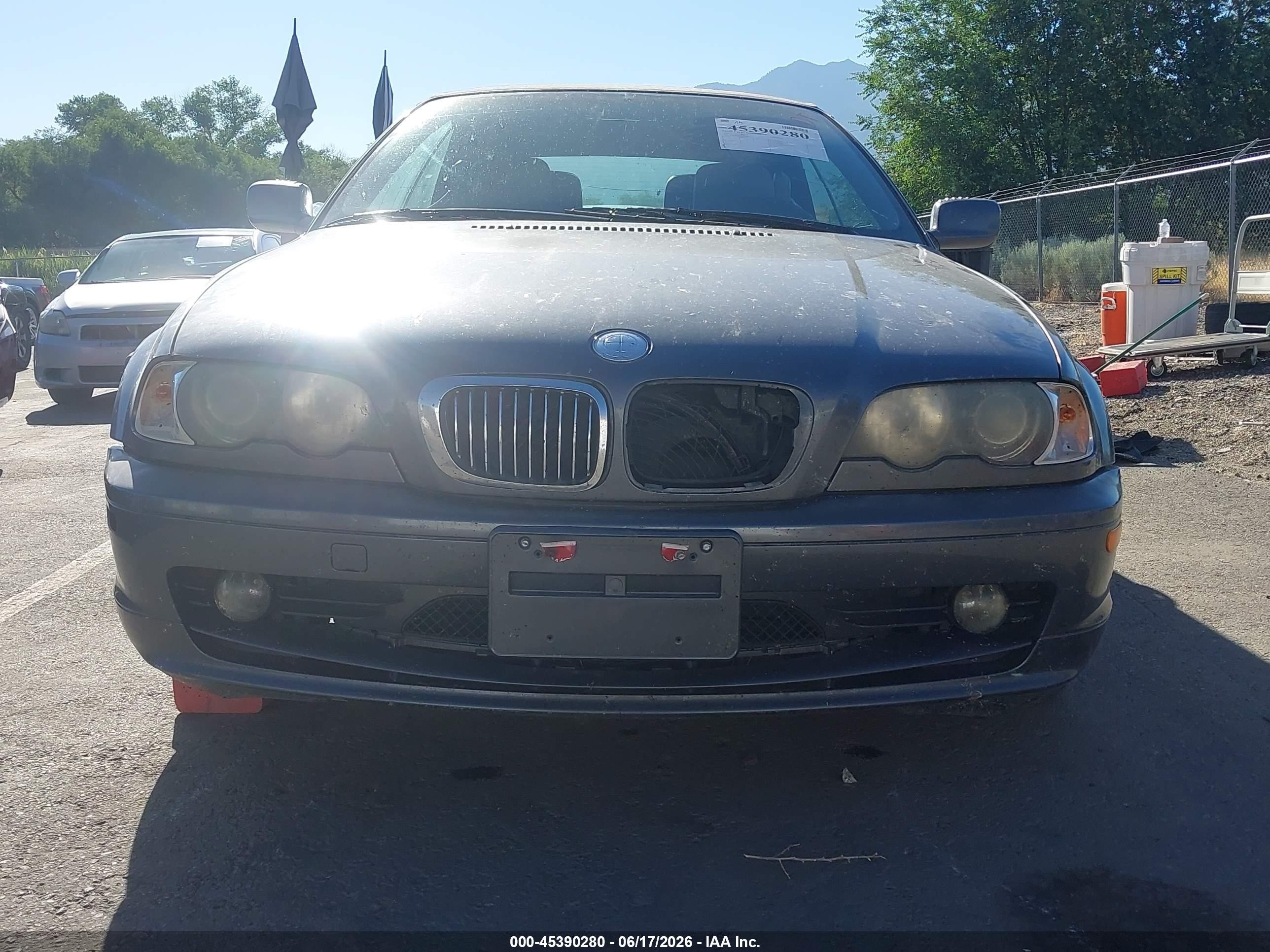 2002 Bmw 3 Series 325ci Blue vin: WBABS33402PG88269