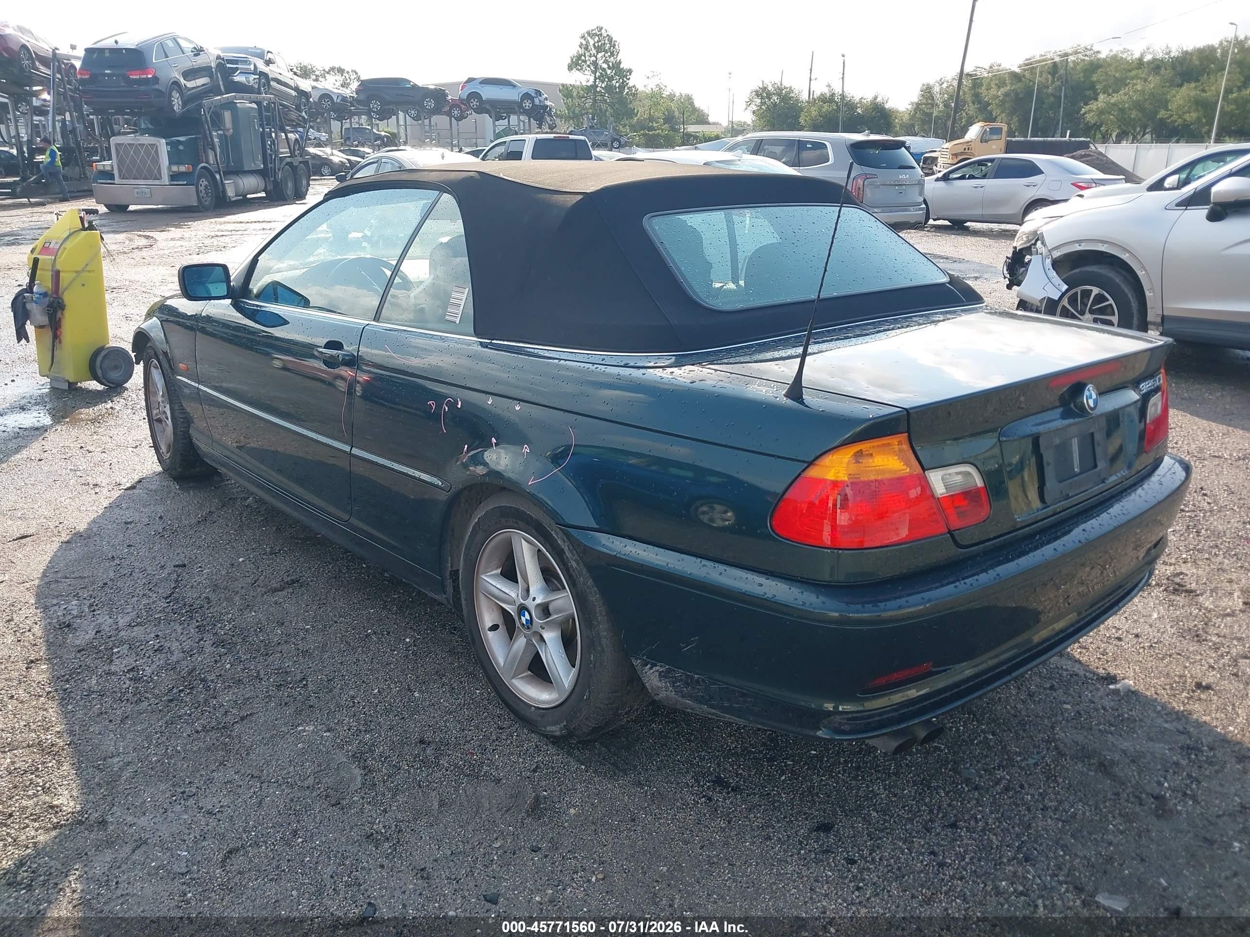 2003 Bmw 325ci   Green vin: WBABS33403PG90220