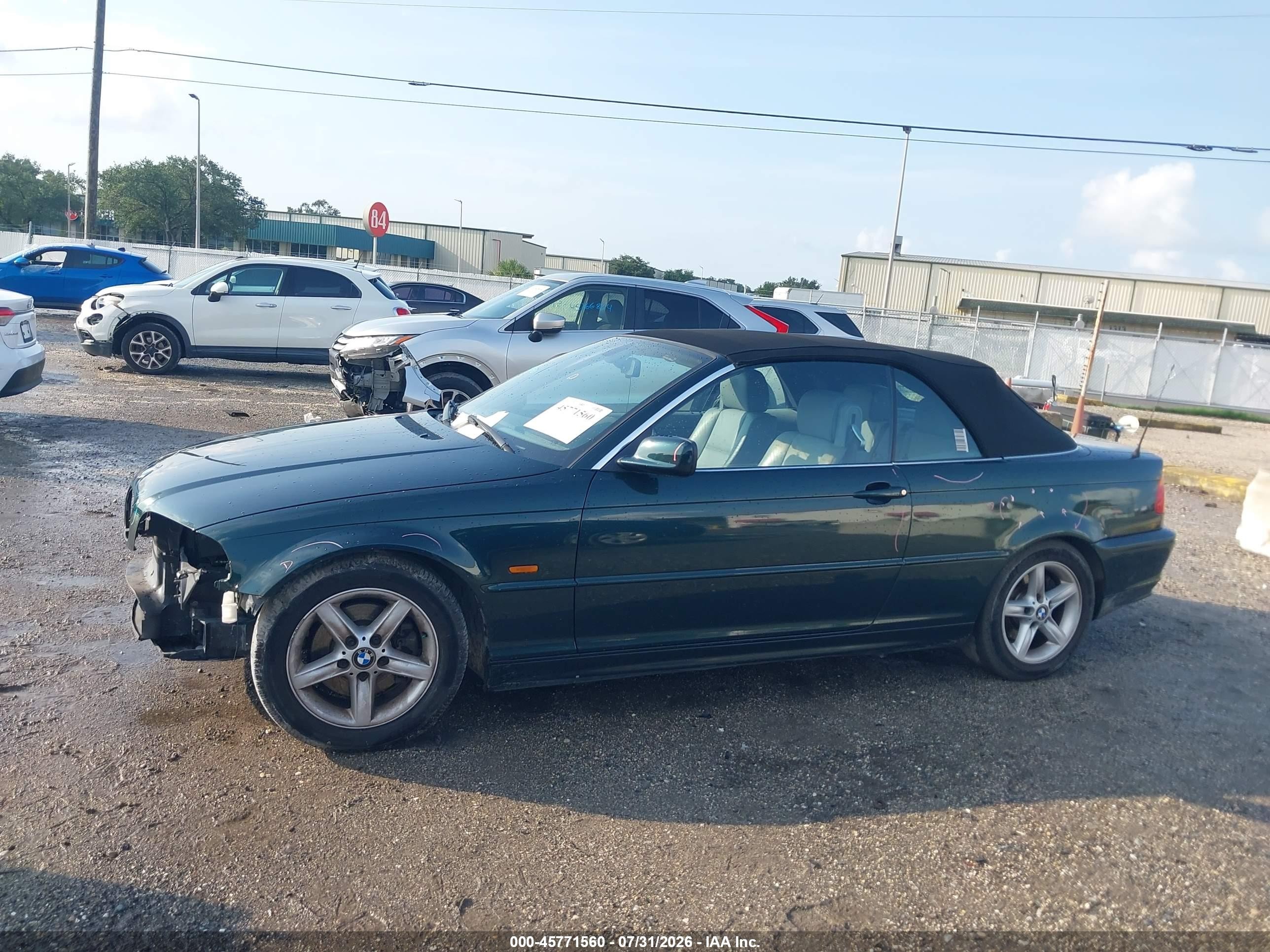 2003 Bmw 325ci   Green vin: WBABS33403PG90220