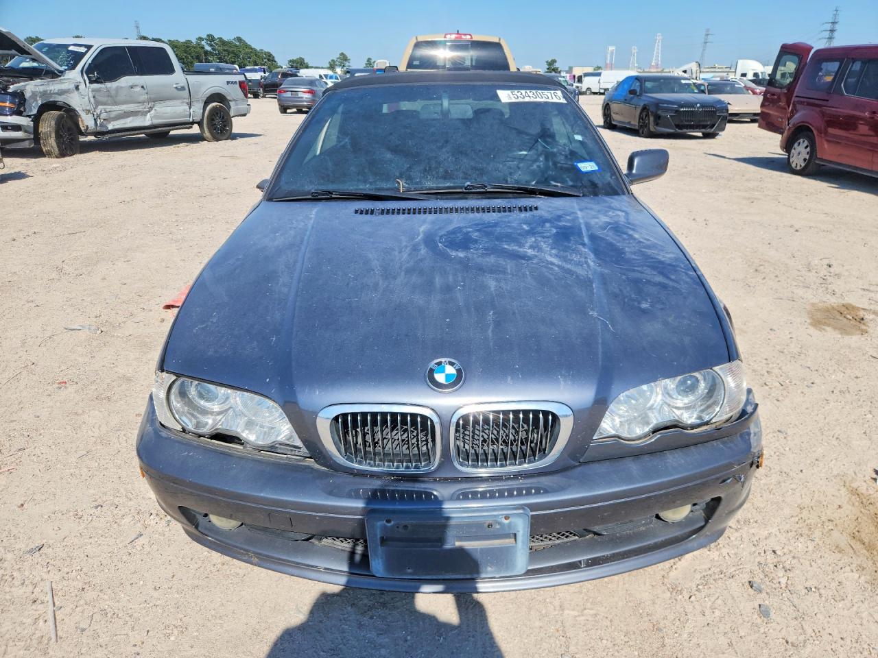 2002 Bmw 325 Ci Gray vin: WBABS33422JY59376