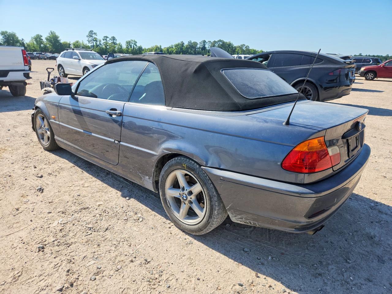 2002 Bmw 325 Ci Gray vin: WBABS33422JY59376