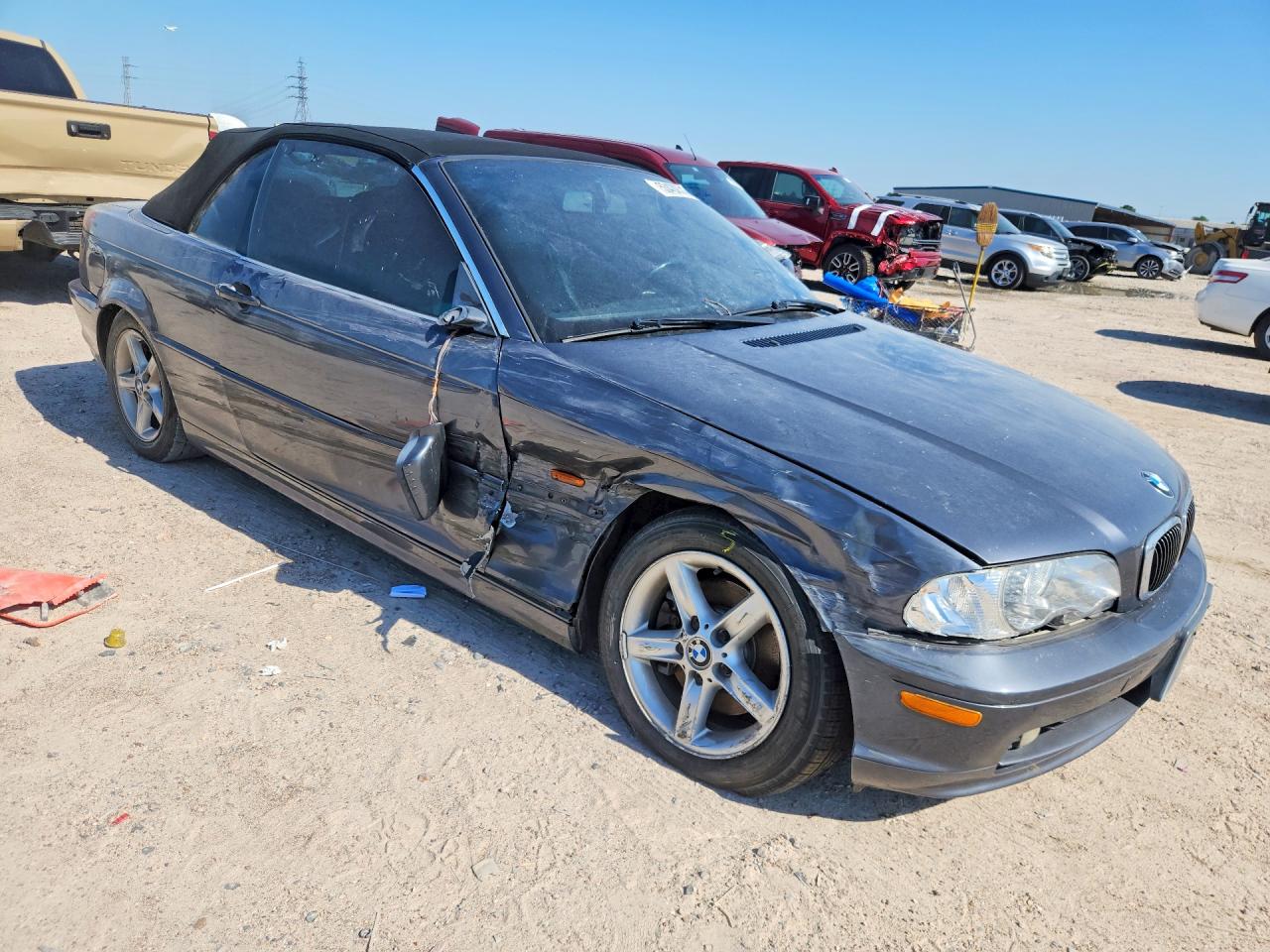 2002 Bmw 325 Ci Gray vin: WBABS33422JY59376