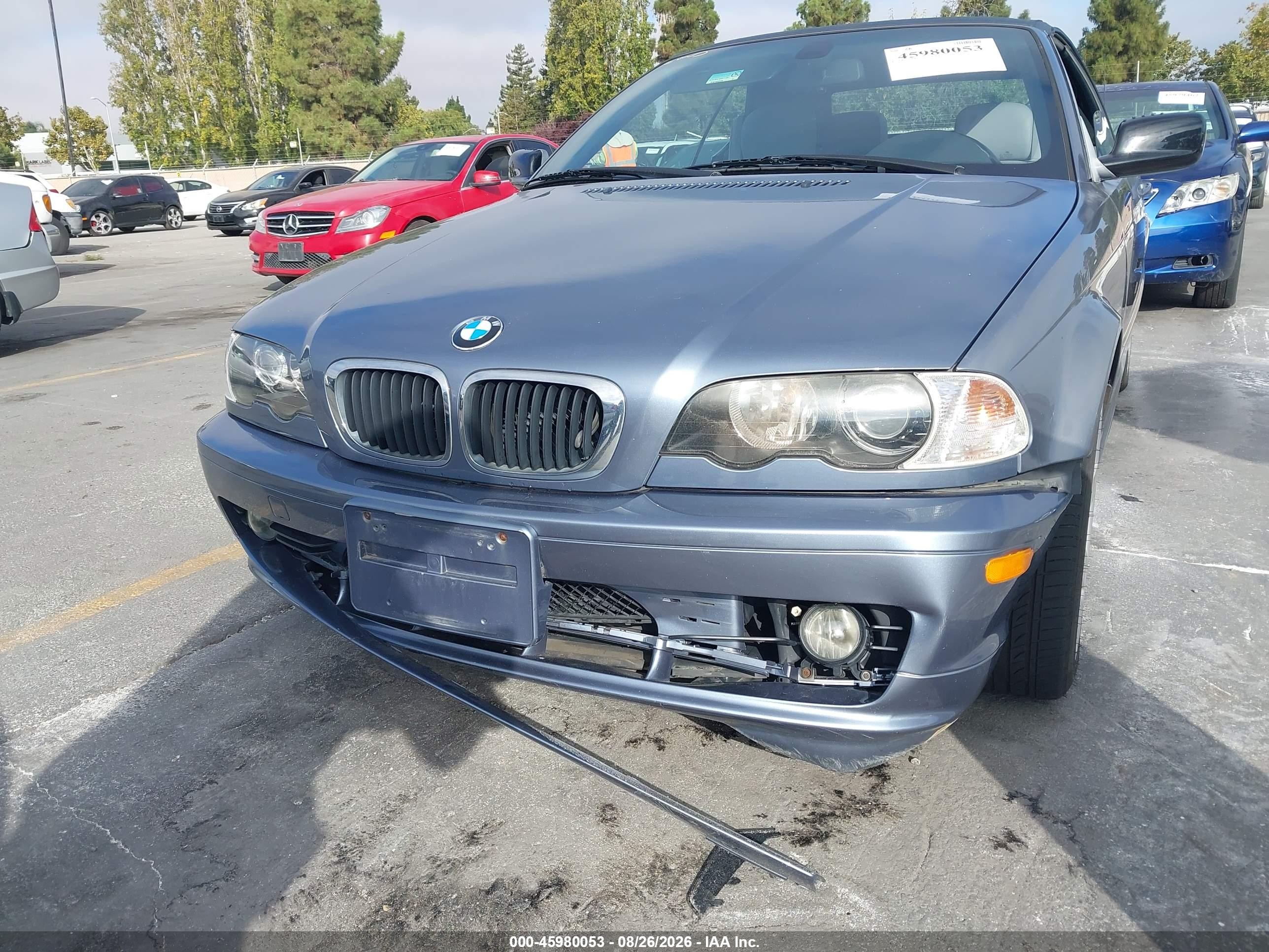 2003 Bmw 325ci   Blue vin: WBABS33423PG89179