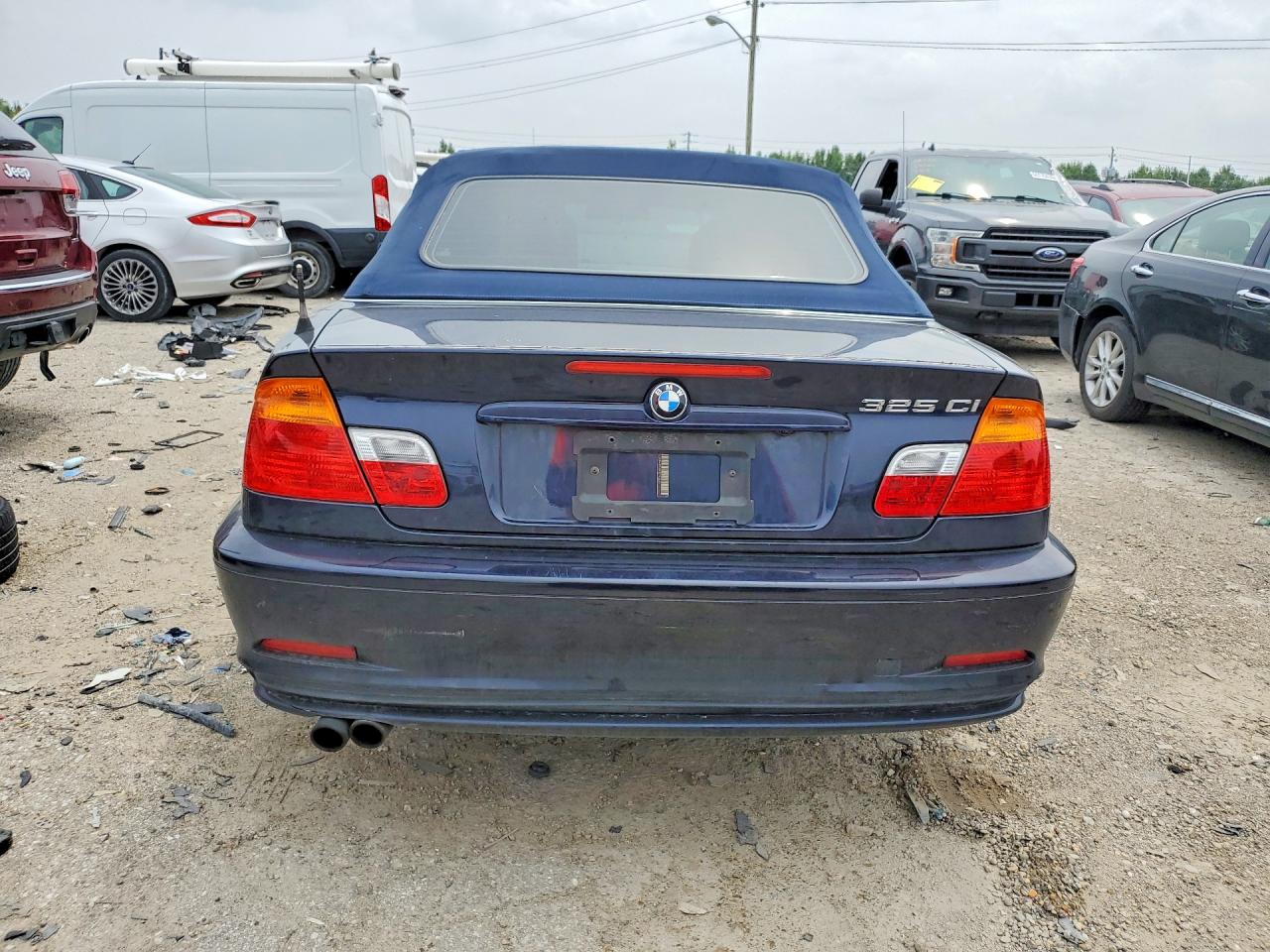 2001 Bmw 325 Ci Blue vin: WBABS33431JY56811
