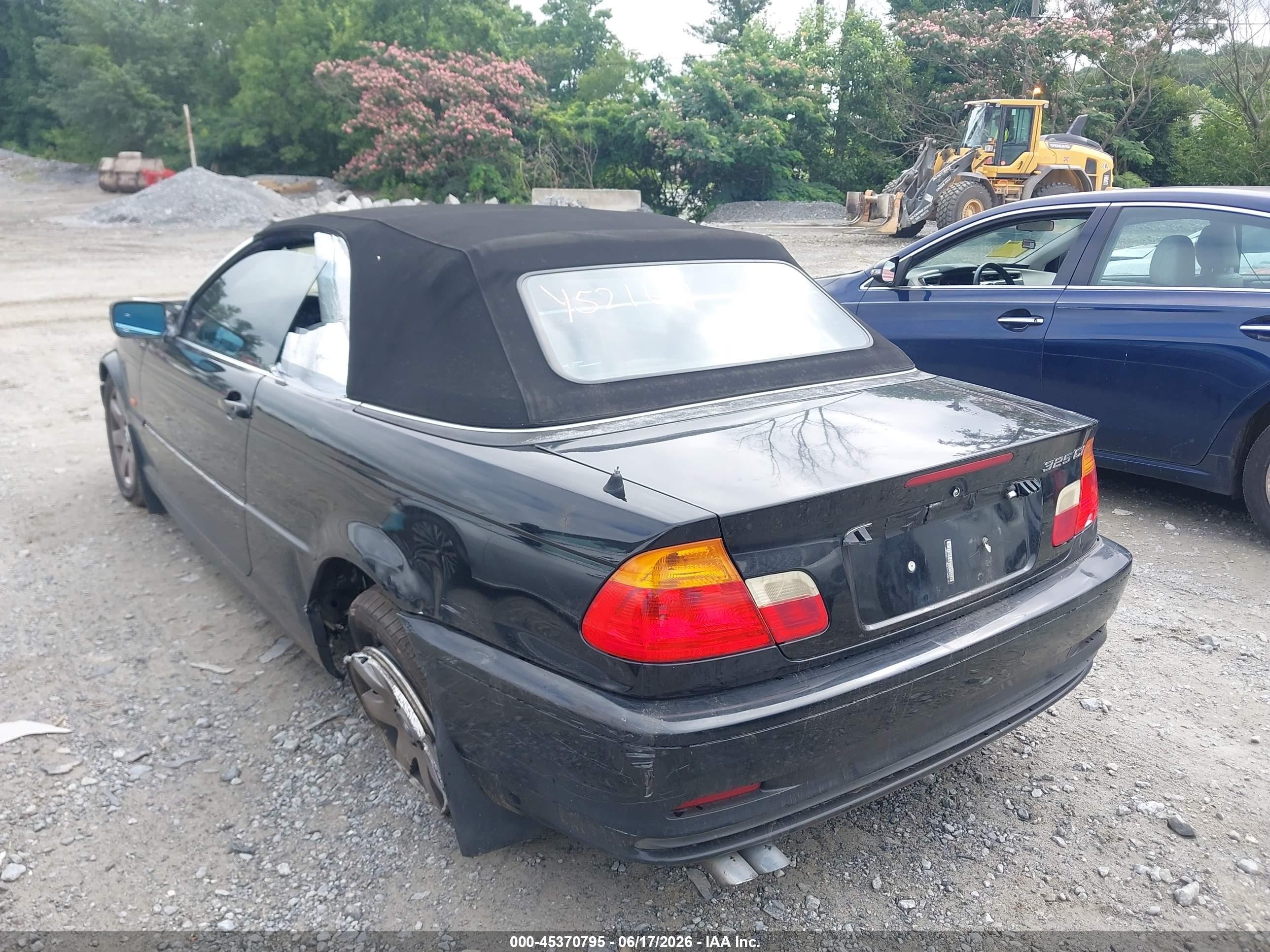 2001 Bmw 325ci Black vin: WBABS33441JY52167