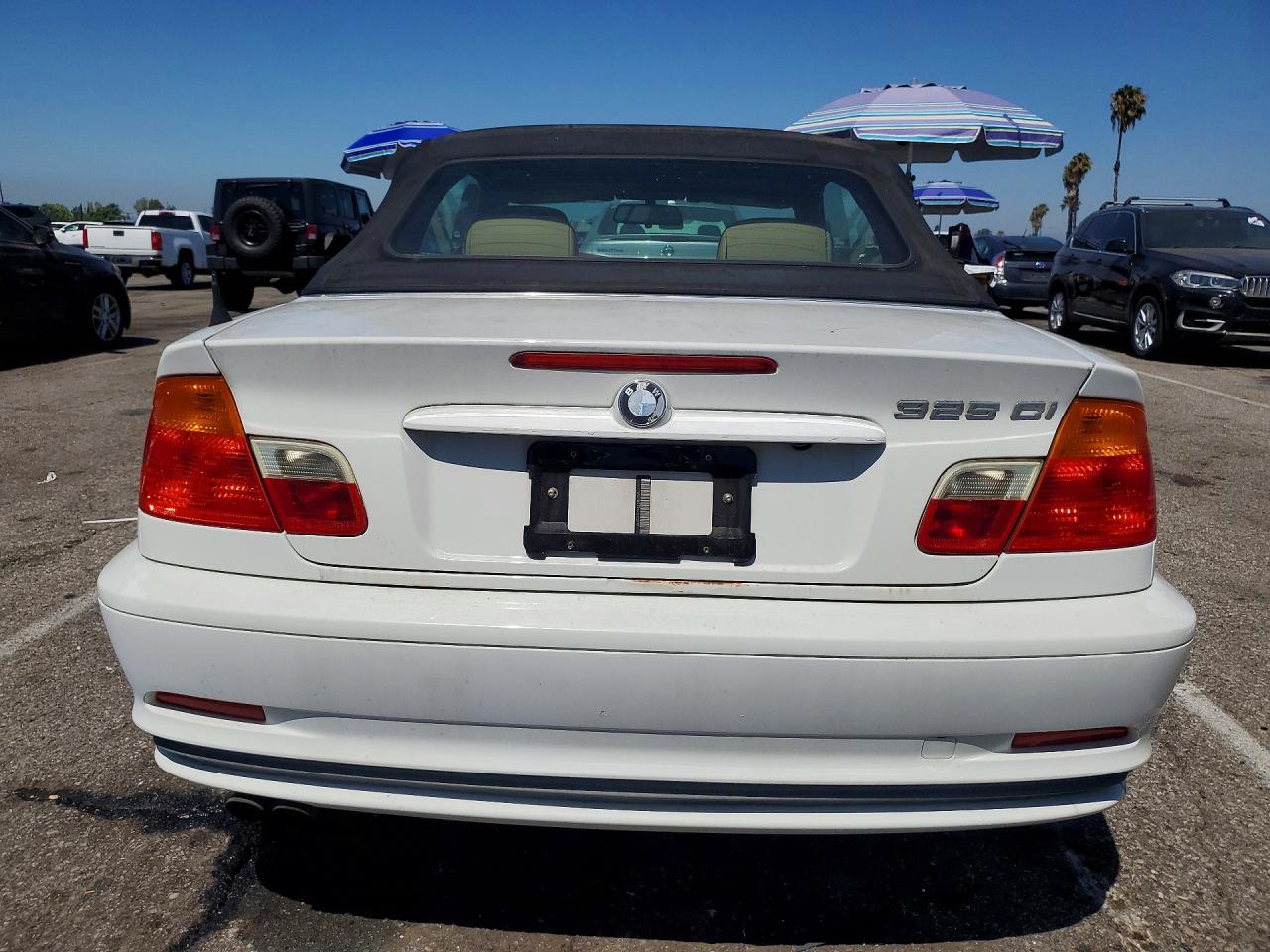 2001 Bmw 325 Ci White vin: WBABS33441JY52797