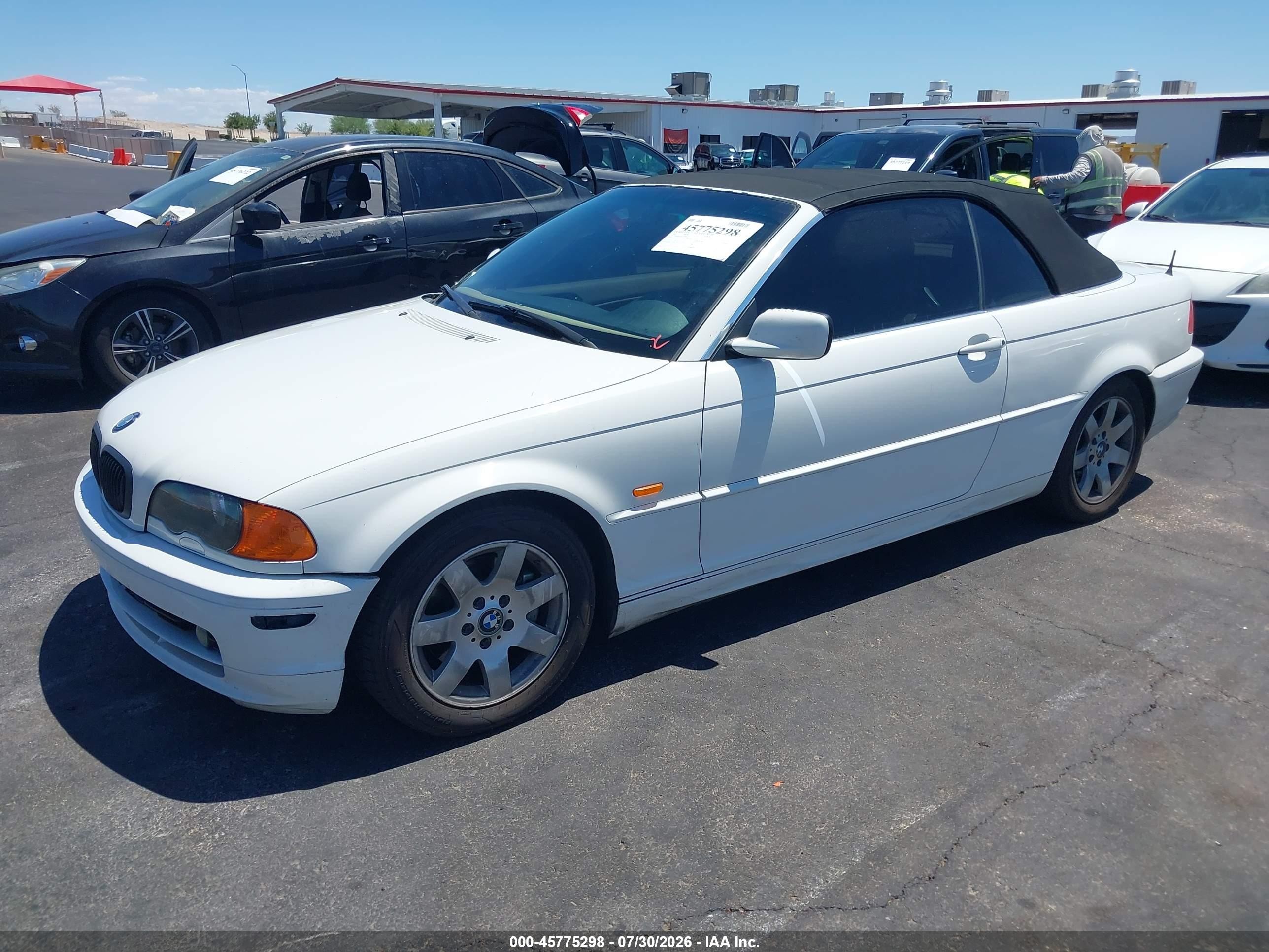 2001 Bmw 325ci   White vin: WBABS33441JY55246