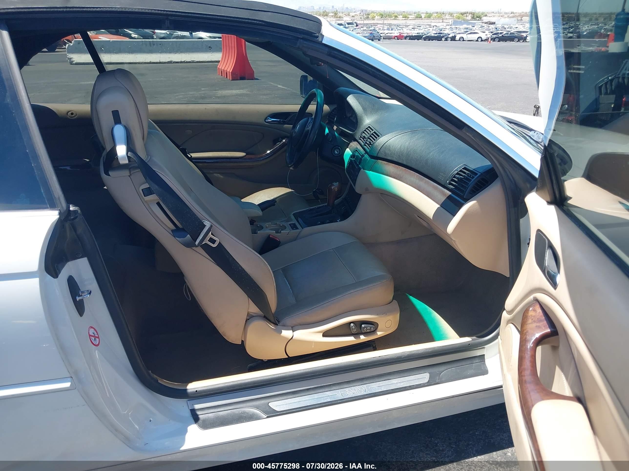 2001 Bmw 325ci   White vin: WBABS33441JY55246
