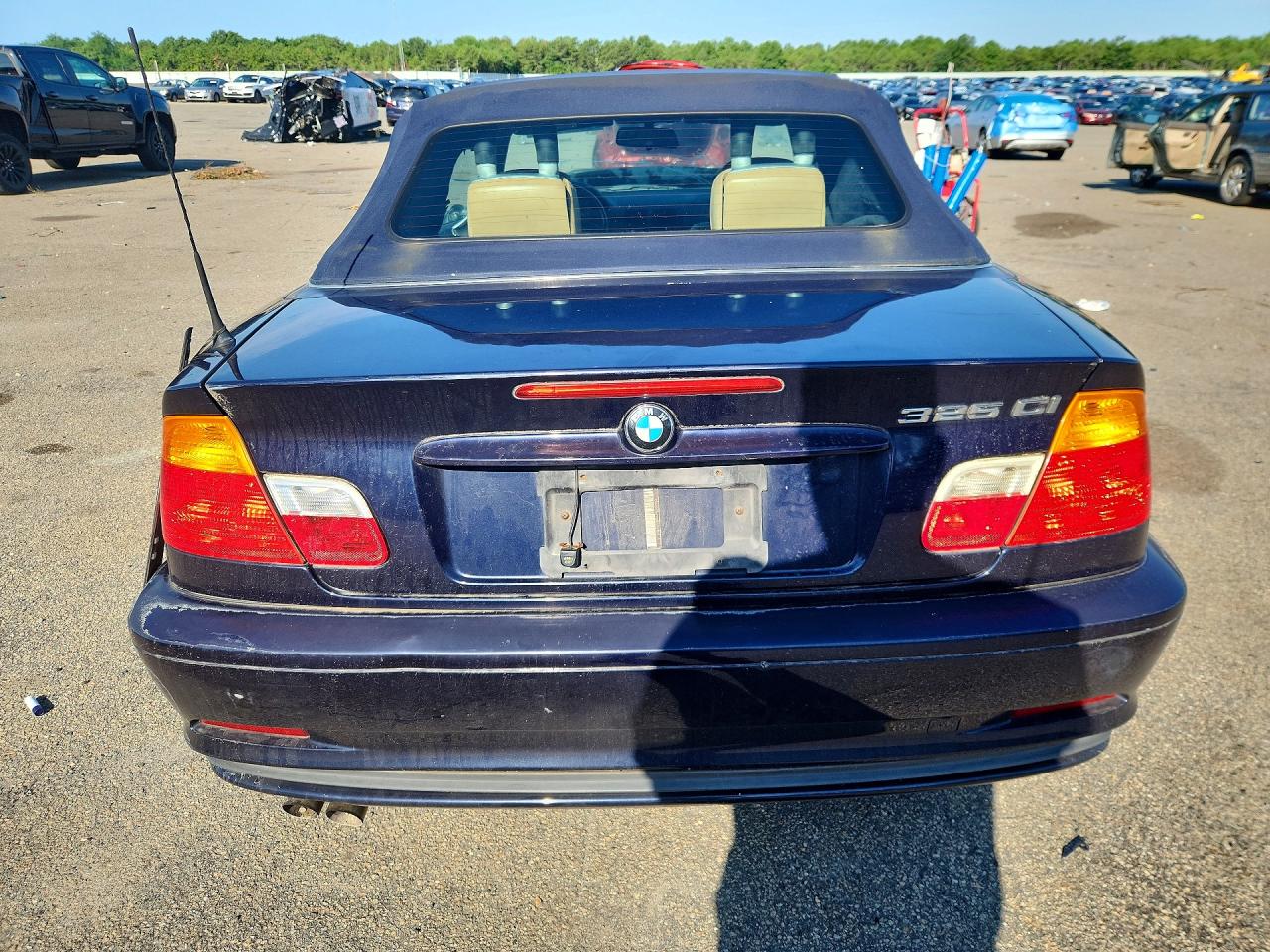 2002 Bmw 325 Ci Blue vin: WBABS33442PG84290