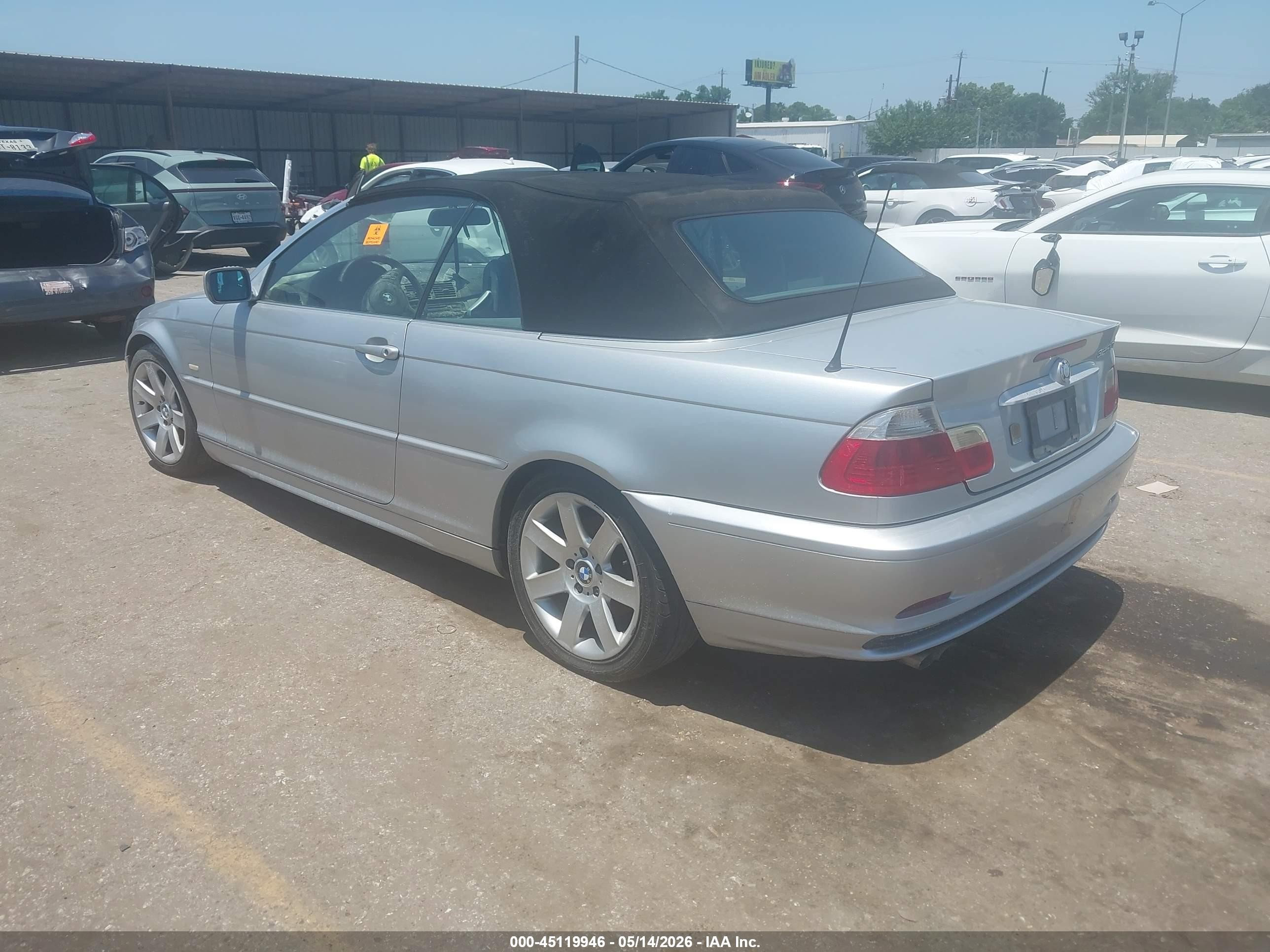 2002 Bmw 325ci   Серебряный vin: WBABS33442PG84497