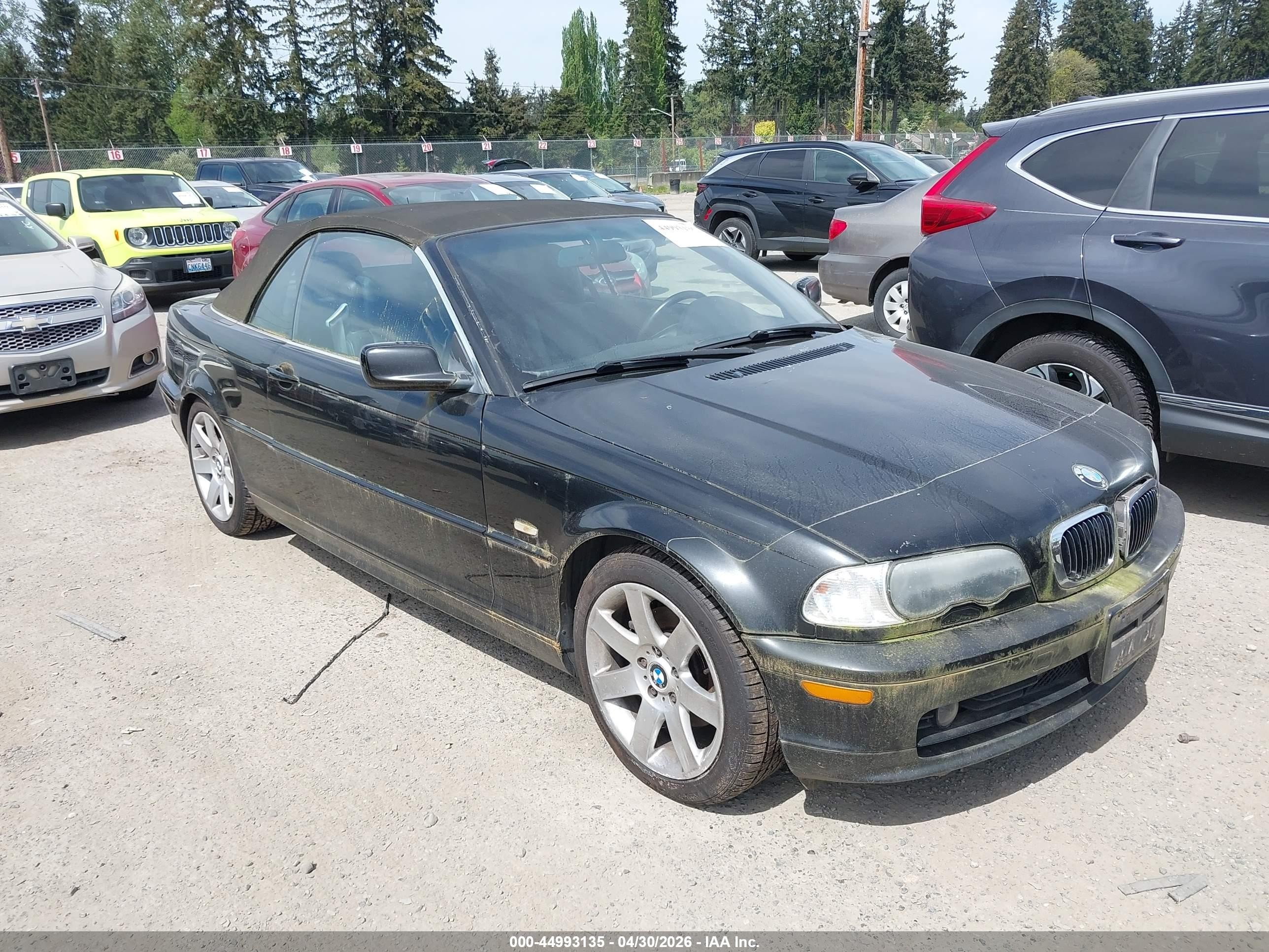 2002 Bmw 325ci   Black vin: WBABS33442PG88534