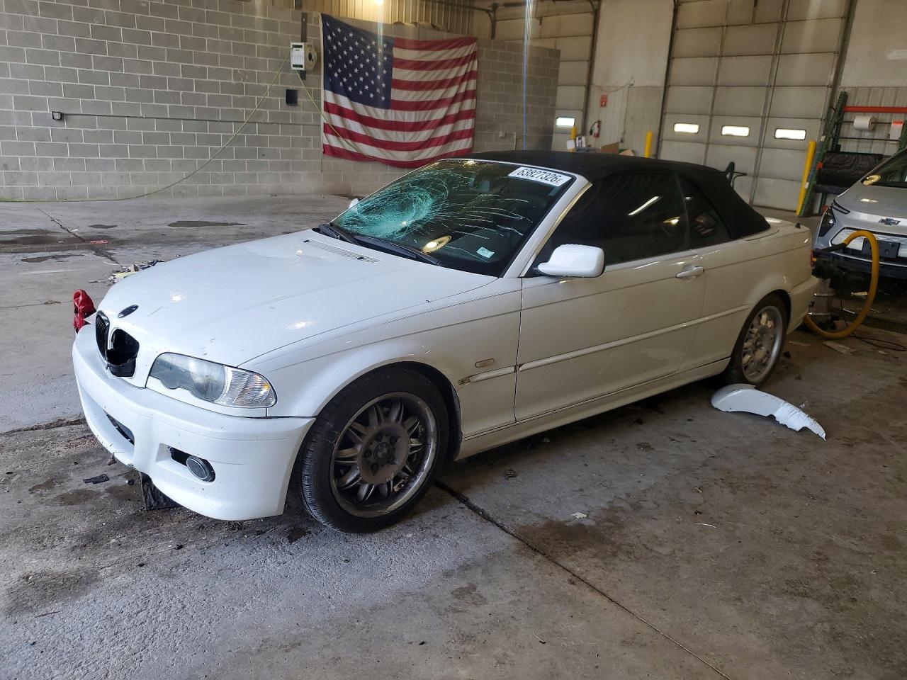2002 Bmw 325 Ci White vin: WBABS33442PG88744
